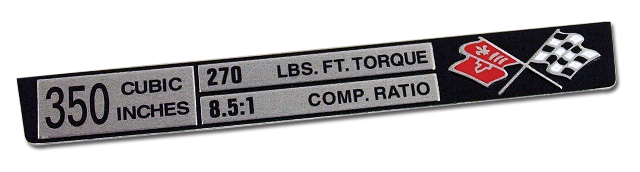 C3 1973-1974 Chevrolet Corvette Console Data Plate. L-48 - Trim Parts