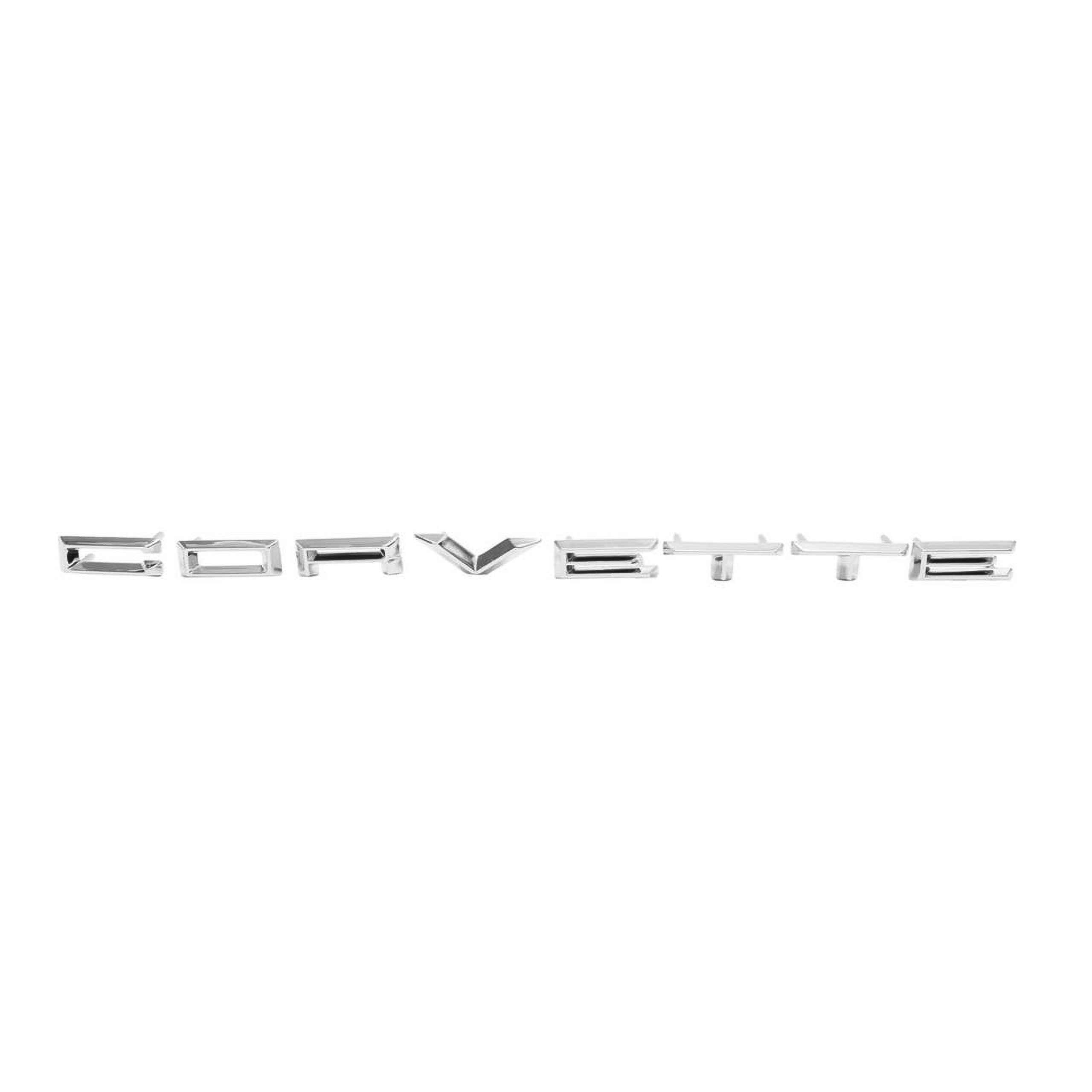 C1 1961-1962 Chevrolet Corvette Emblem. Nose Letters - Trim Parts