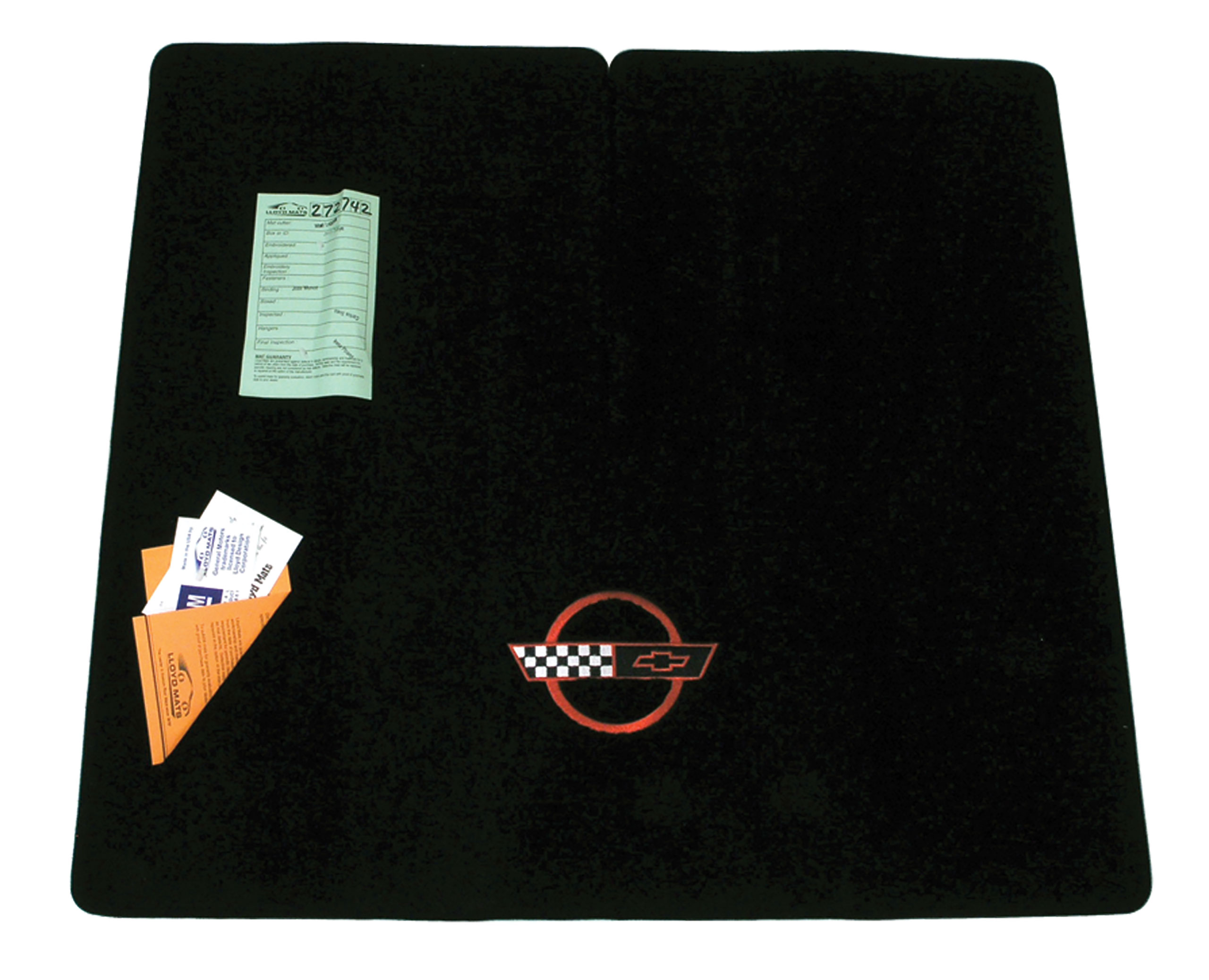 C4 1991-1996 Chevrolet Corvette Cargo Mat W/1991-96 Style Red C4 Logo - Choose Color & Material - Lloyd Design Corp