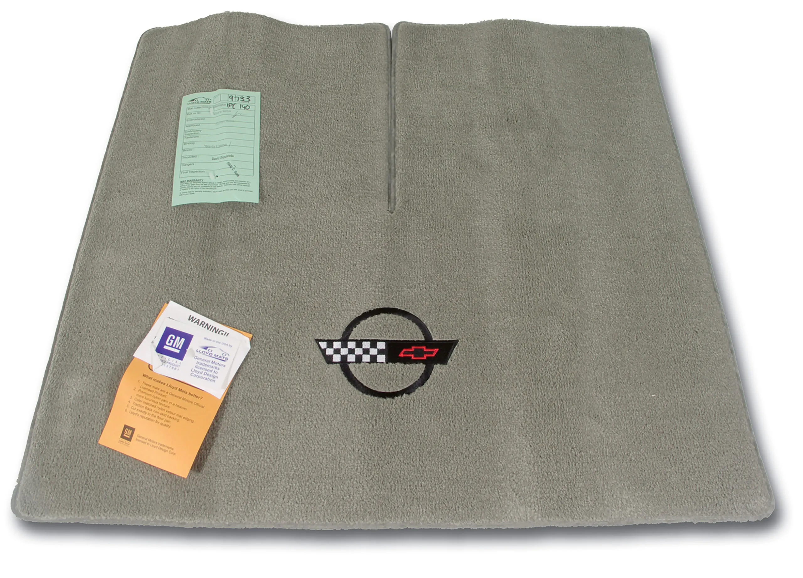 C4 1991-1996 Chevrolet Corvette Cargo Mat W/1991-96 Style Black C4 Logo - Choose Color & Material - Lloyd Design Corp