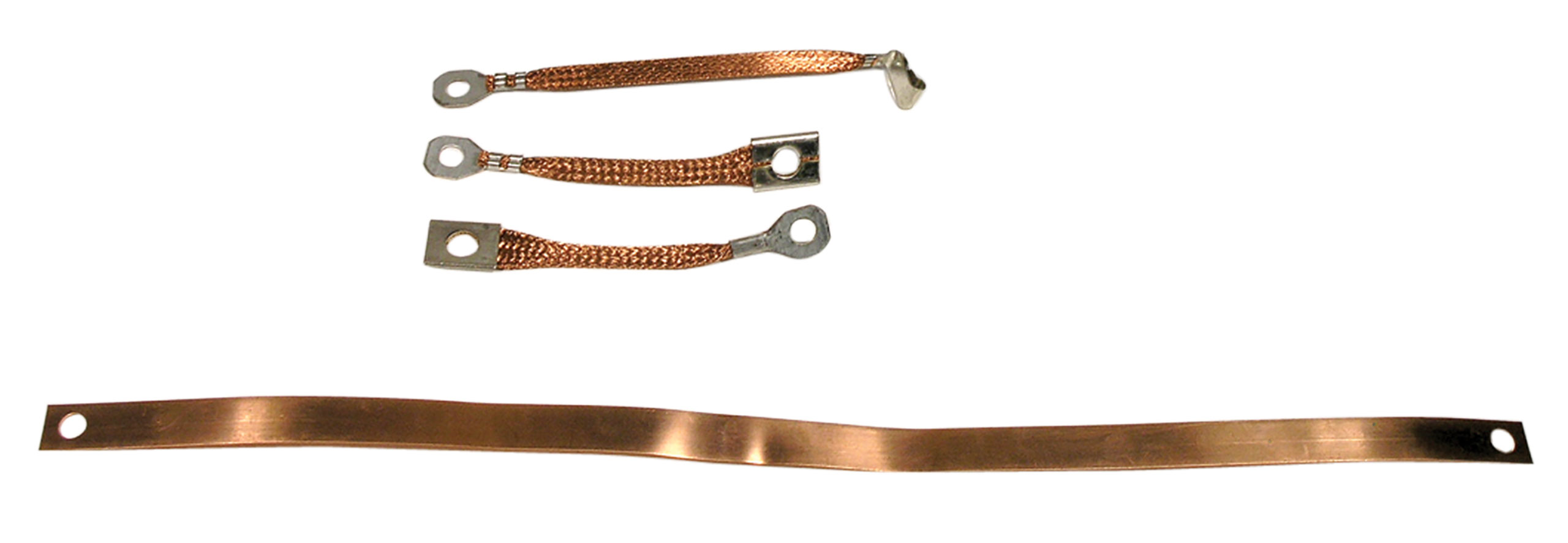 C3 1968-1970 Chevrolet Corvette Ground Strap Kit. Standard Exhaust - Lectric Limited, Inc.