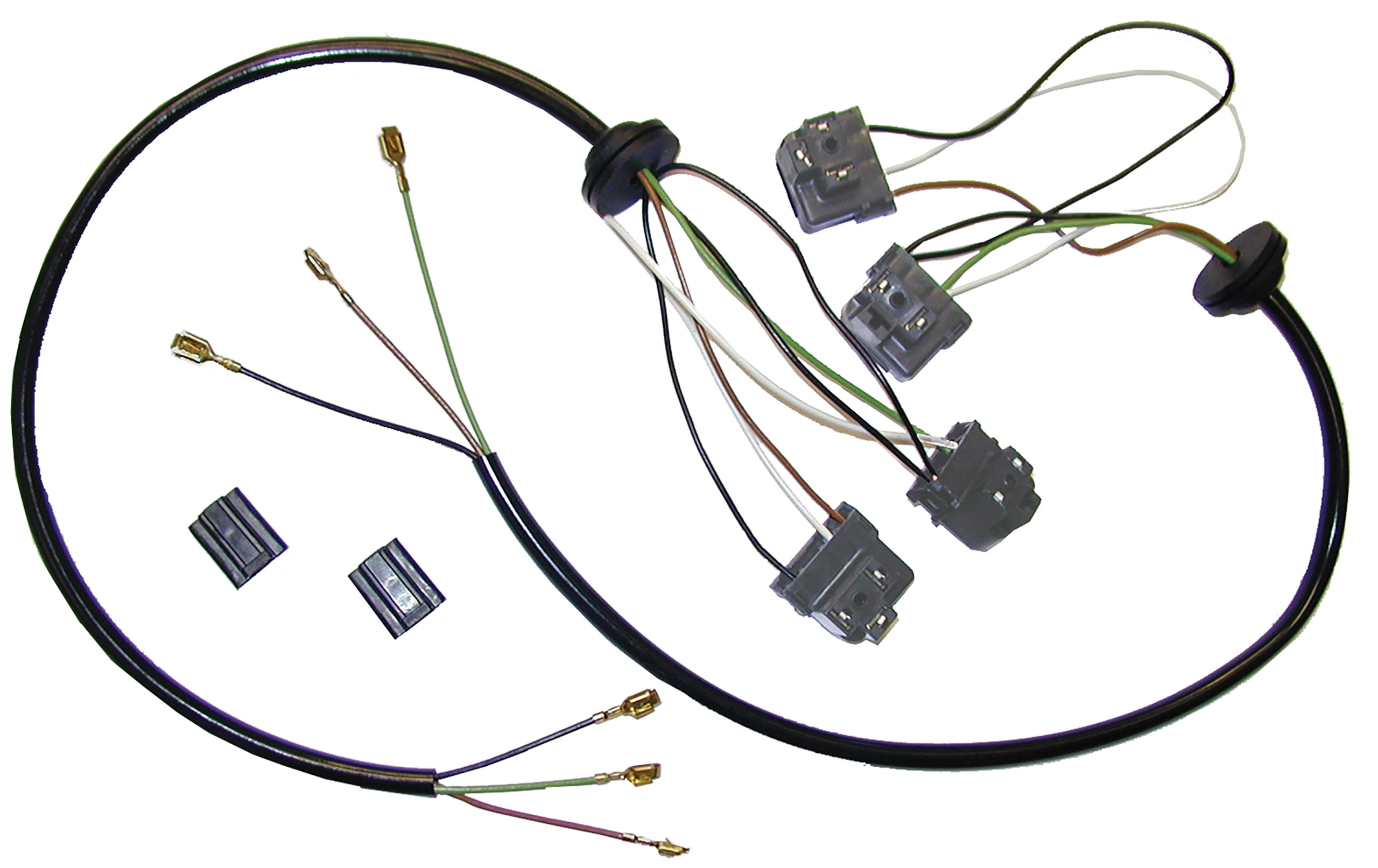 C2 1963 Chevrolet Corvette Harness. Headlight Bucket Extensions 2 Piece - Lectric Limited, Inc.
