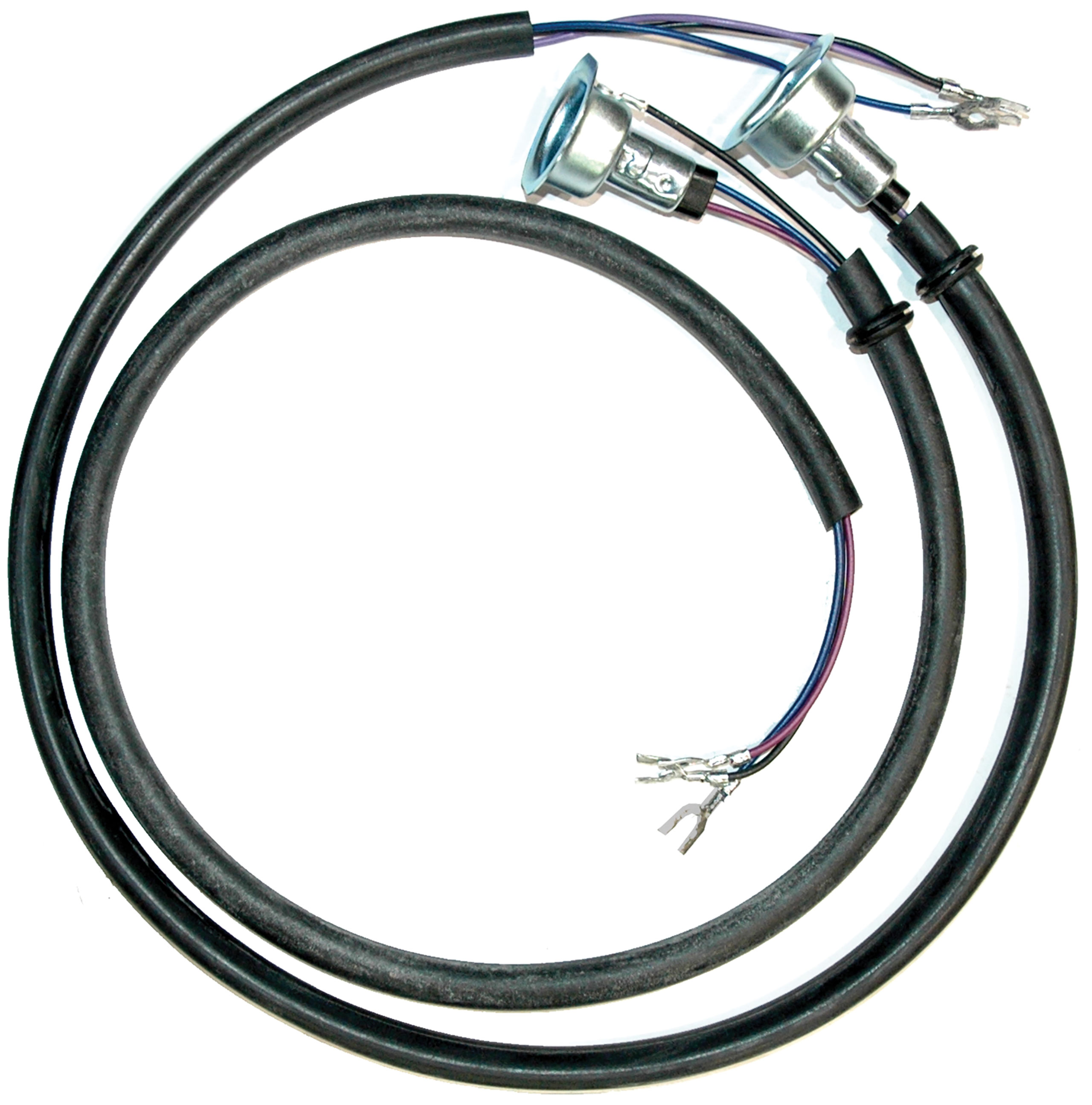 C1 1953-1955 Chevrolet Corvette Front Park Lamp Extensions. 2 Piece Set - Lectric Limited, Inc.