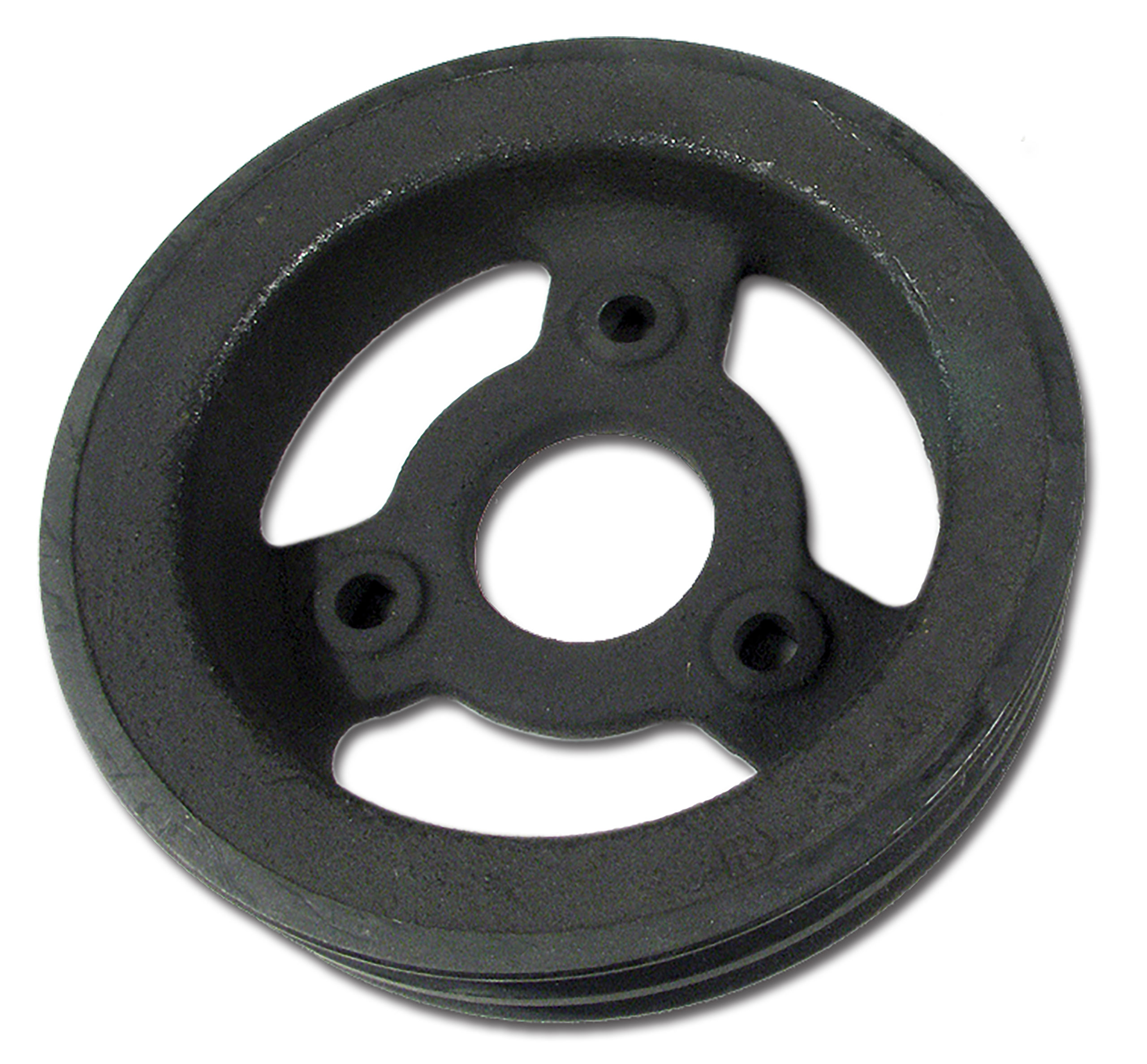 1965-1971 Chevrolet Corvette Crankshaft Pulley. Lower 427 - Double Groove Cast Iron - 68 Early - Auto Accessories of America
