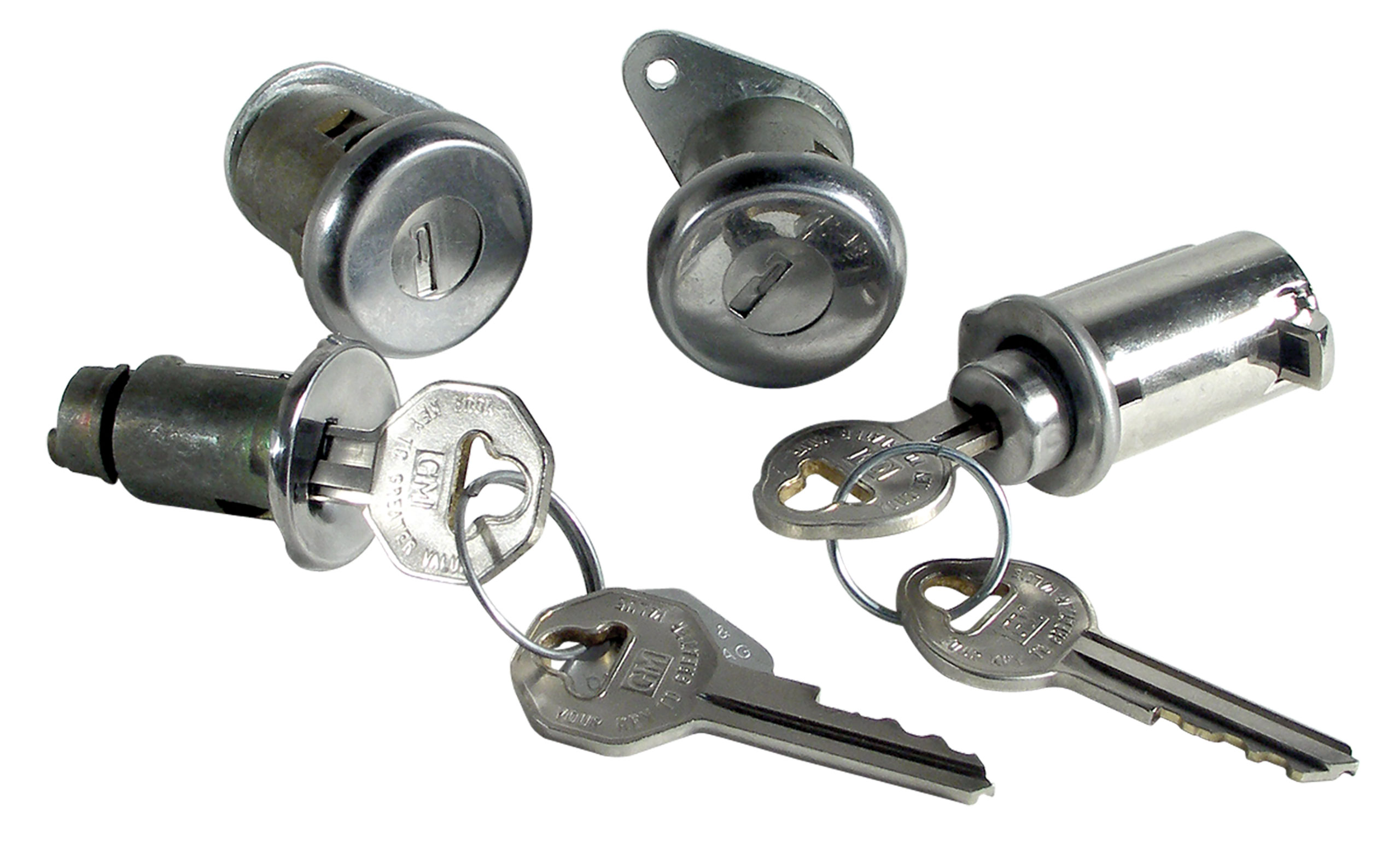 C2 1965 Chevrolet Corvette Lock Set. Ignition, Doors and Glove Box - Auto Accessories of America