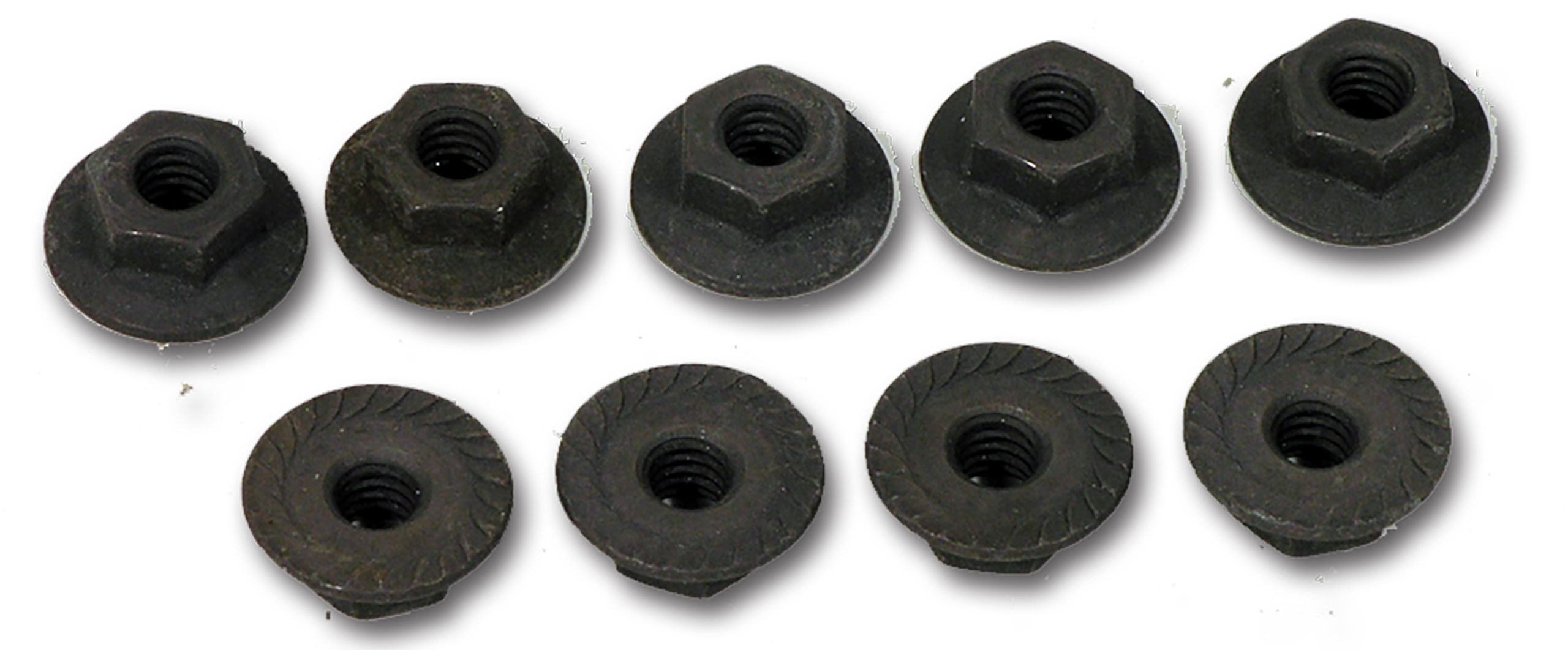 C2 1963-1967 Chevrolet Corvette Outer Heater Box Cover Nuts. W/Air Conditioning 9 Piece - Auto Accessories of America