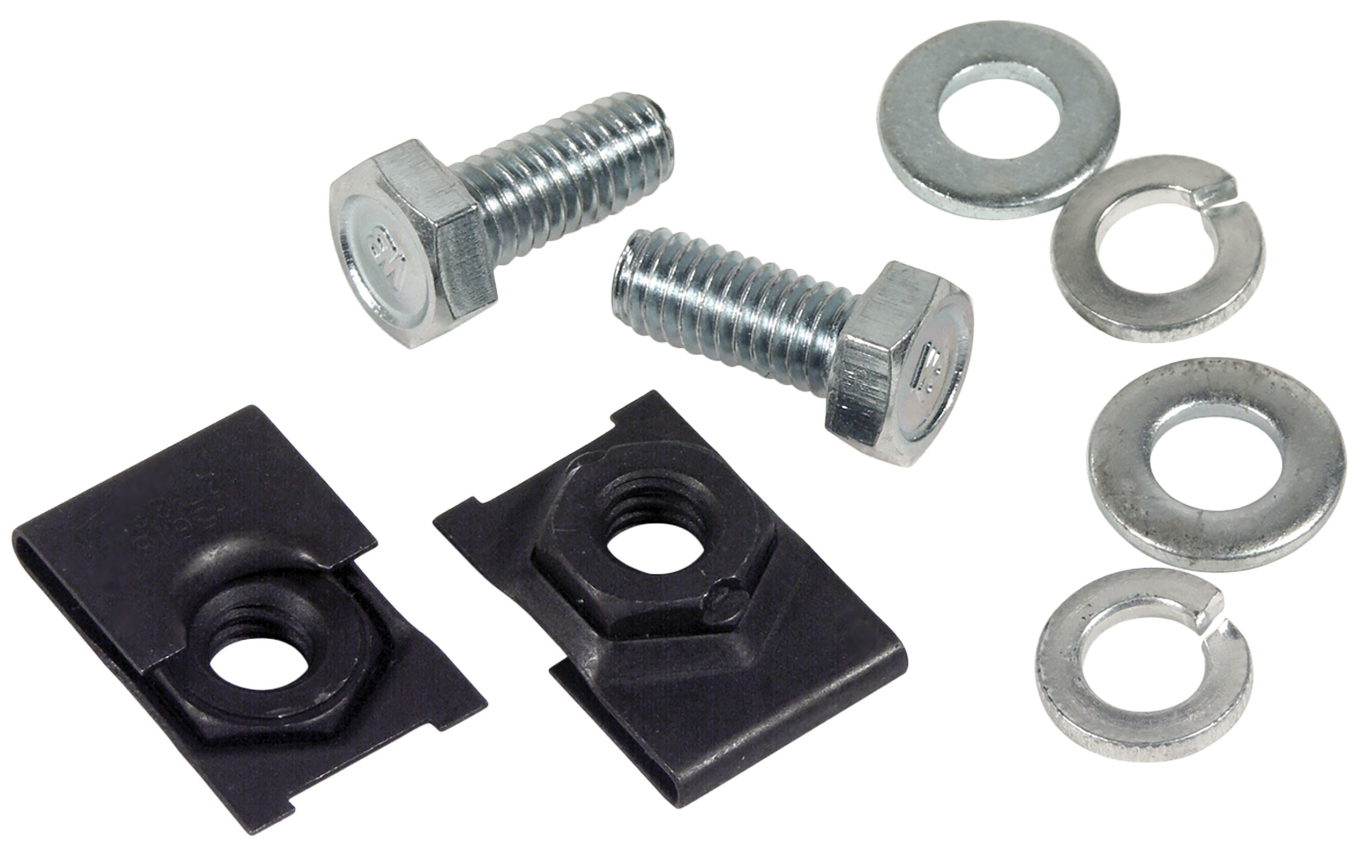 C2 19661967 Chevrolet Corvette Fan Shroud Extension Bolt & Nut Kit. W/Air Conditioning 8 Piece