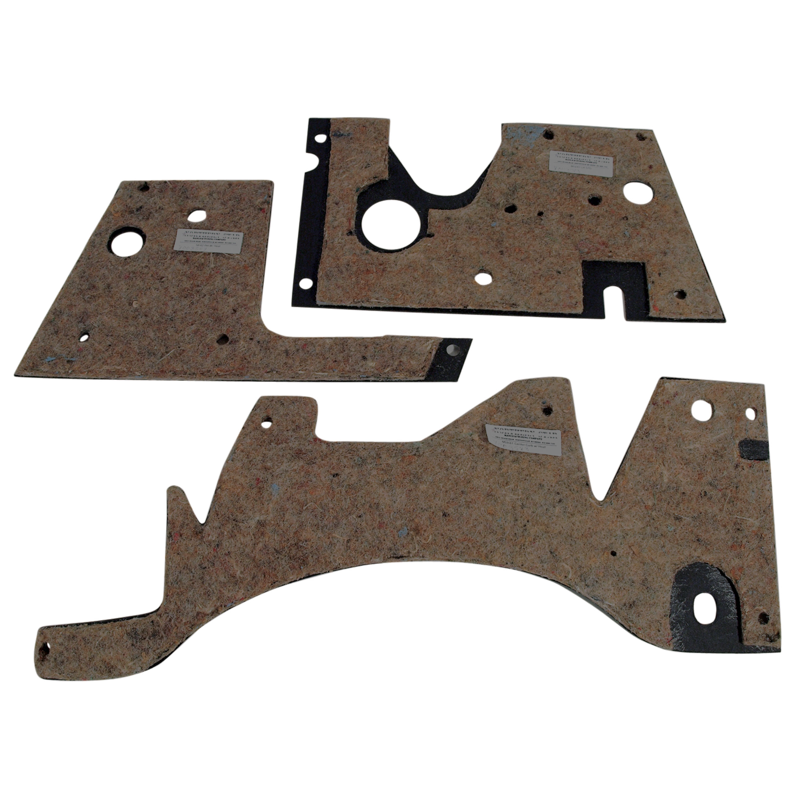 C1 1958-1961 Chevrolet Corvette Firewall Insulation Set. 3pc - Auto Accessories of America