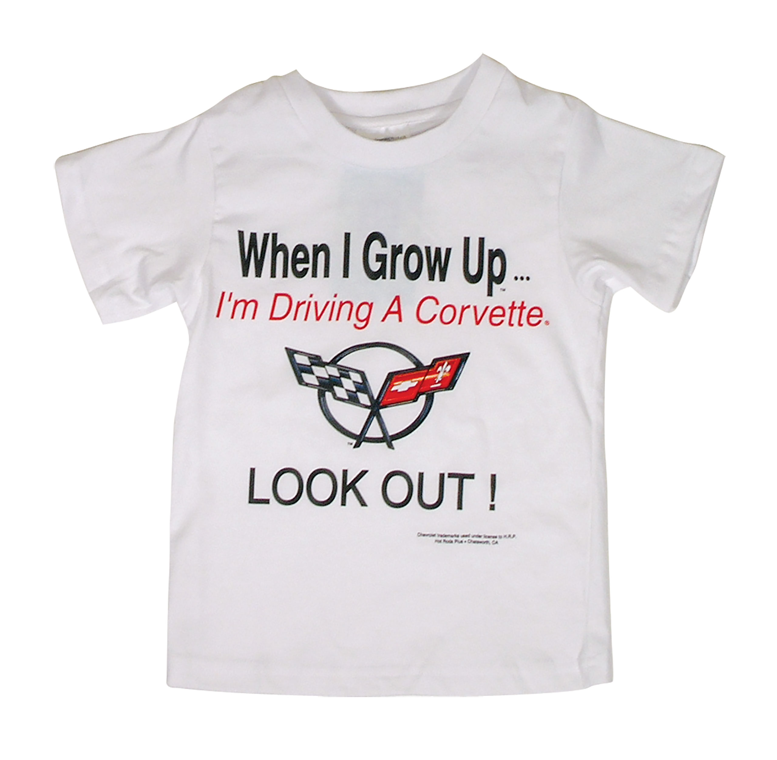 C5 1997-2004 Chevrolet Corvette T-Shirt. When I Grow Up W/Logo - 10-12 (MED) - Auto Accessories of America