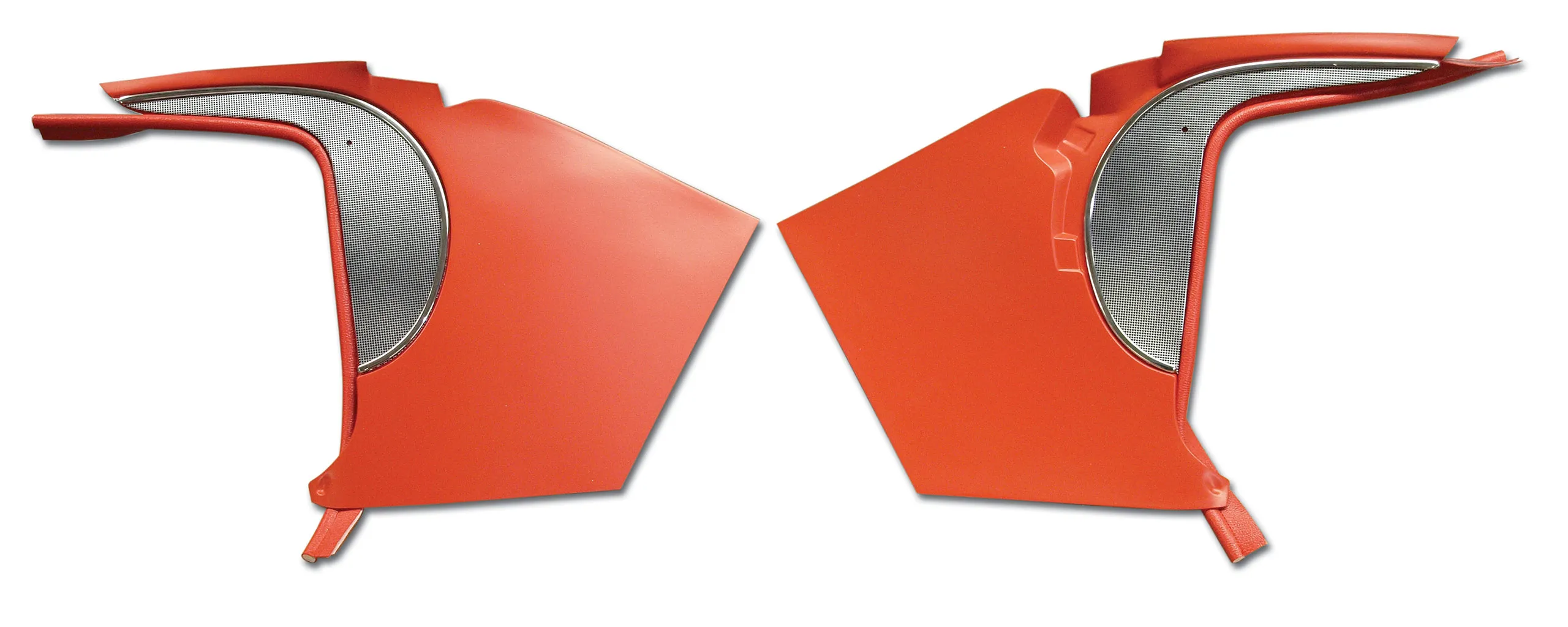 C1 1958-1959 Chevrolet Corvette Deluxe Kick Panels W/Metal Insert & Trim - Choose Color - CA