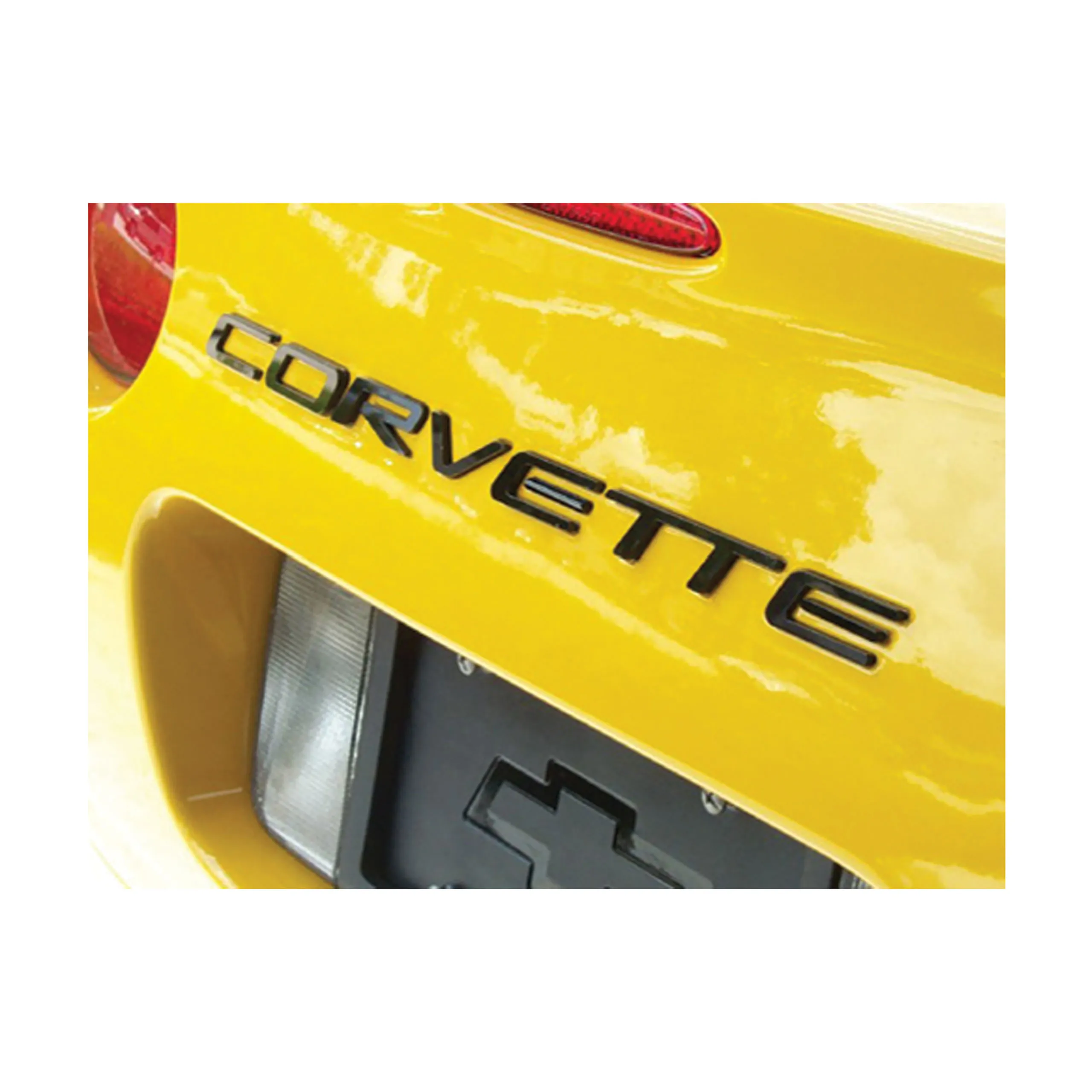 C5 1997-2004 Chevrolet Corvette Letter Set. Rear Acrylic Black - Auto Accessories of America