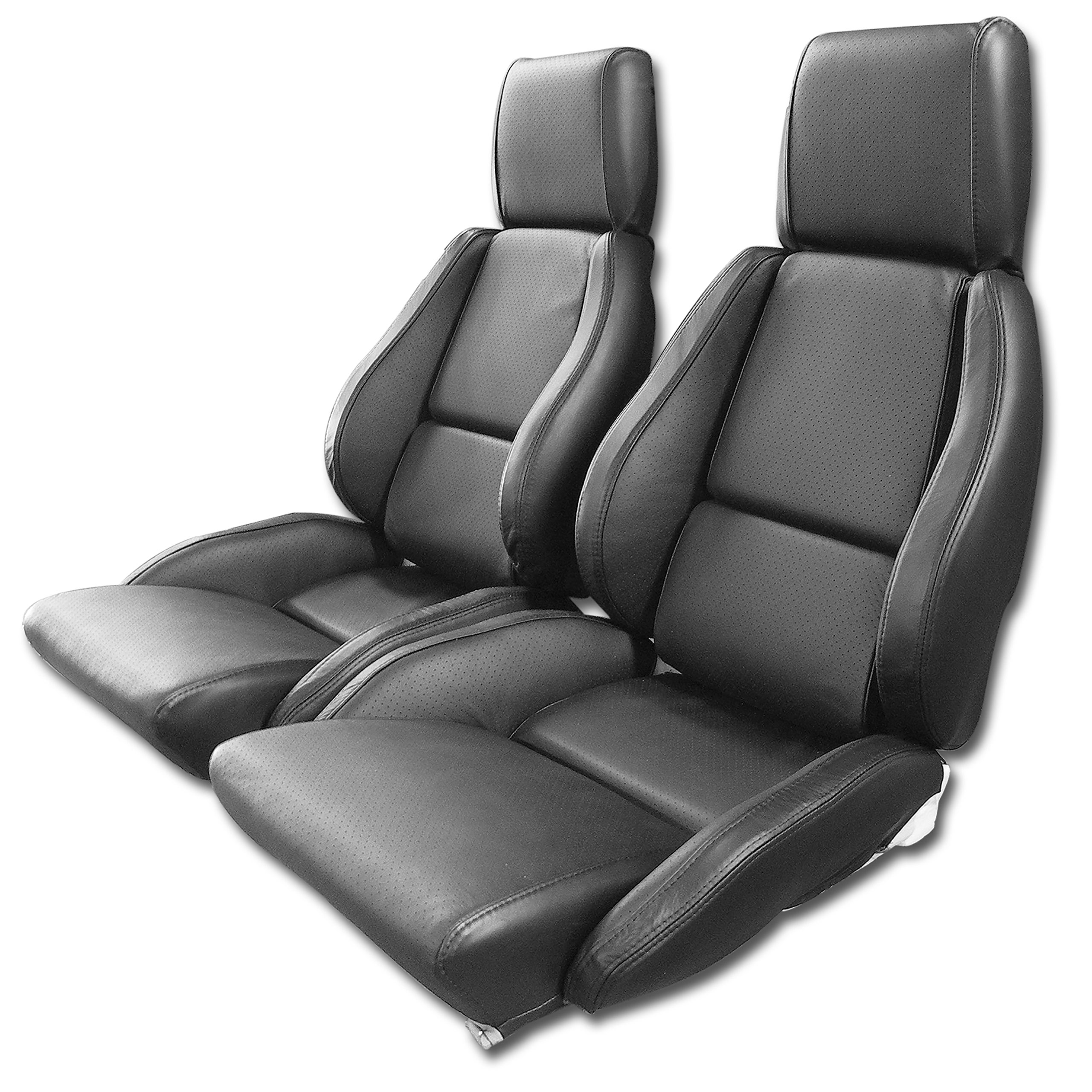 C4 1984-1988 Chevrolet Corvette OE Style Leather Mounted Standard Seat Covers - CA