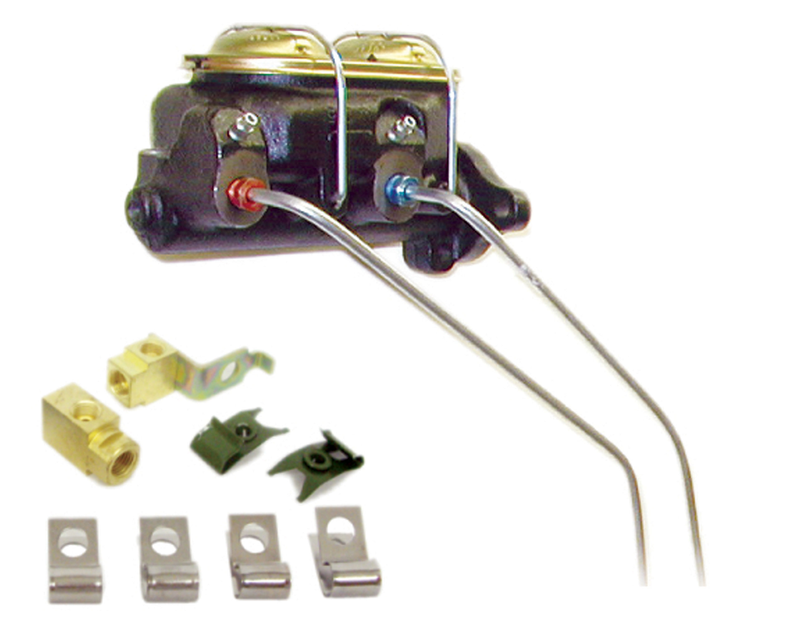 C2 1965-1966 Chevrolet Corvette Dual Master Cylinder Conversion Kit For Power Disc Brakes - Corvette Stainless Steel Brakes