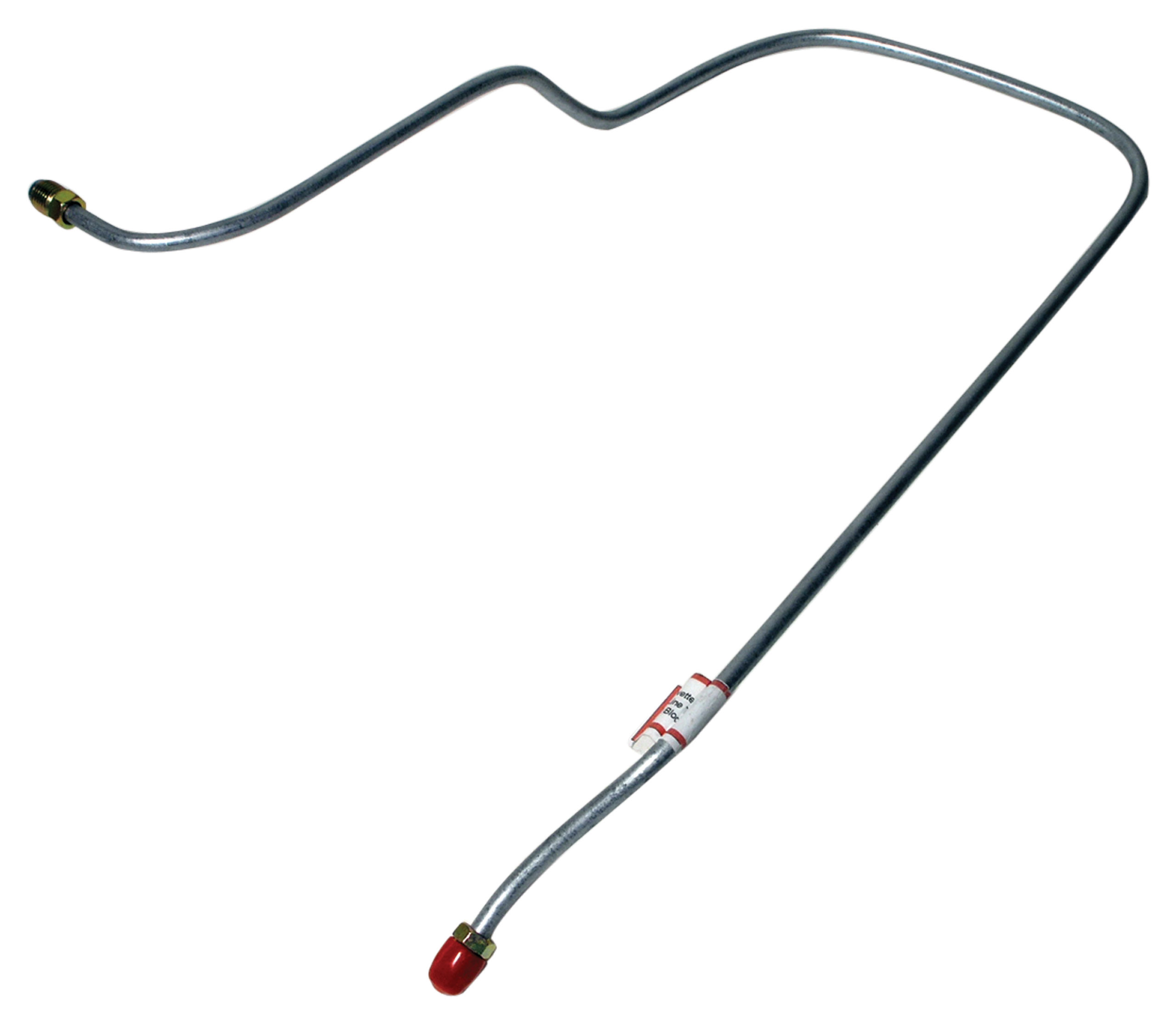 C3 1968 Chevrolet Corvette Brake Line. Proportioning Valve To Left Front Block W/Power Brake - Corvette Stainless Steel Brakes