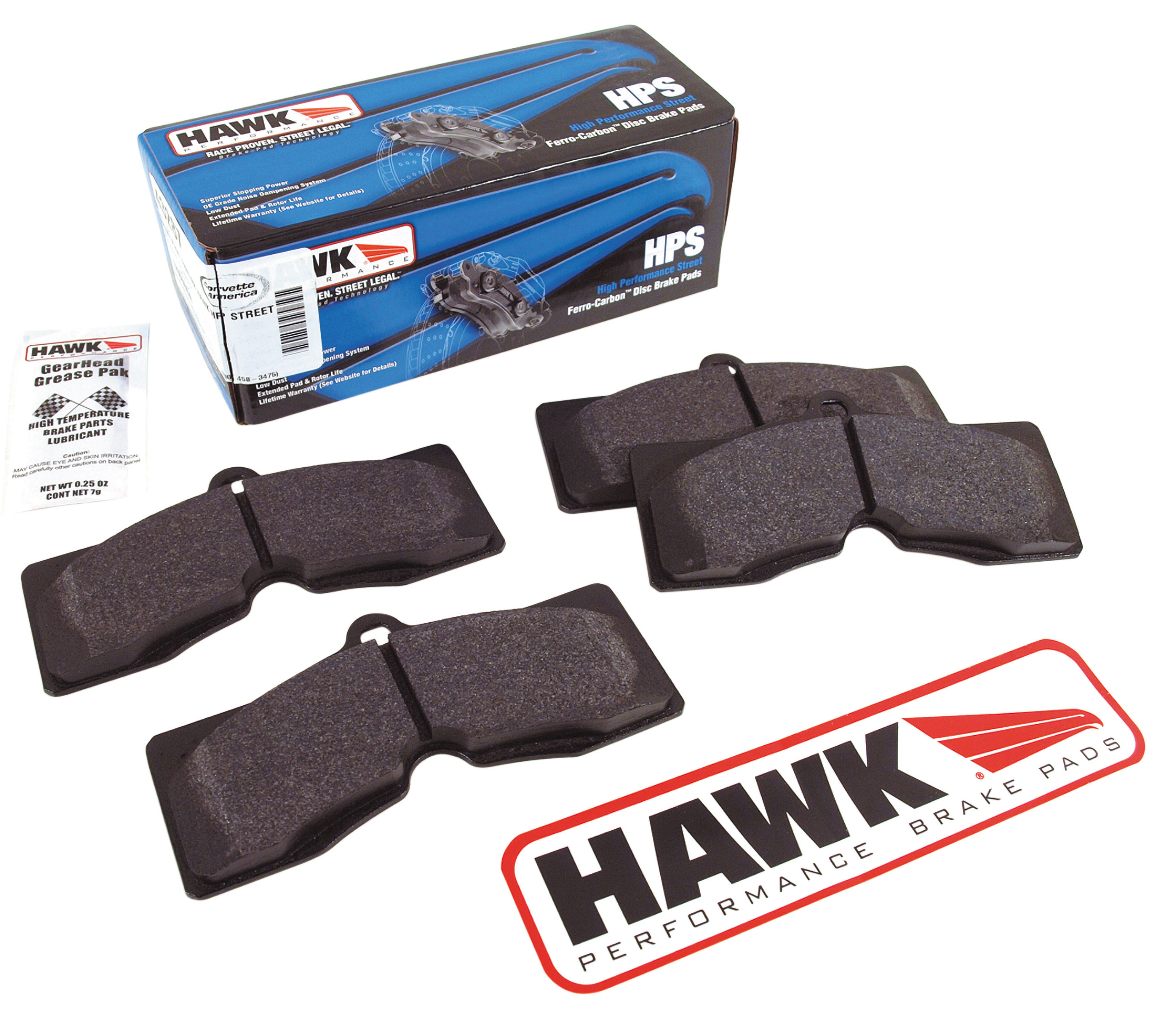 Hawk Performance 1965-1982 Chevrolet Corvette Brake Pads. Front/Rear Hawk HP Street - 2 Required