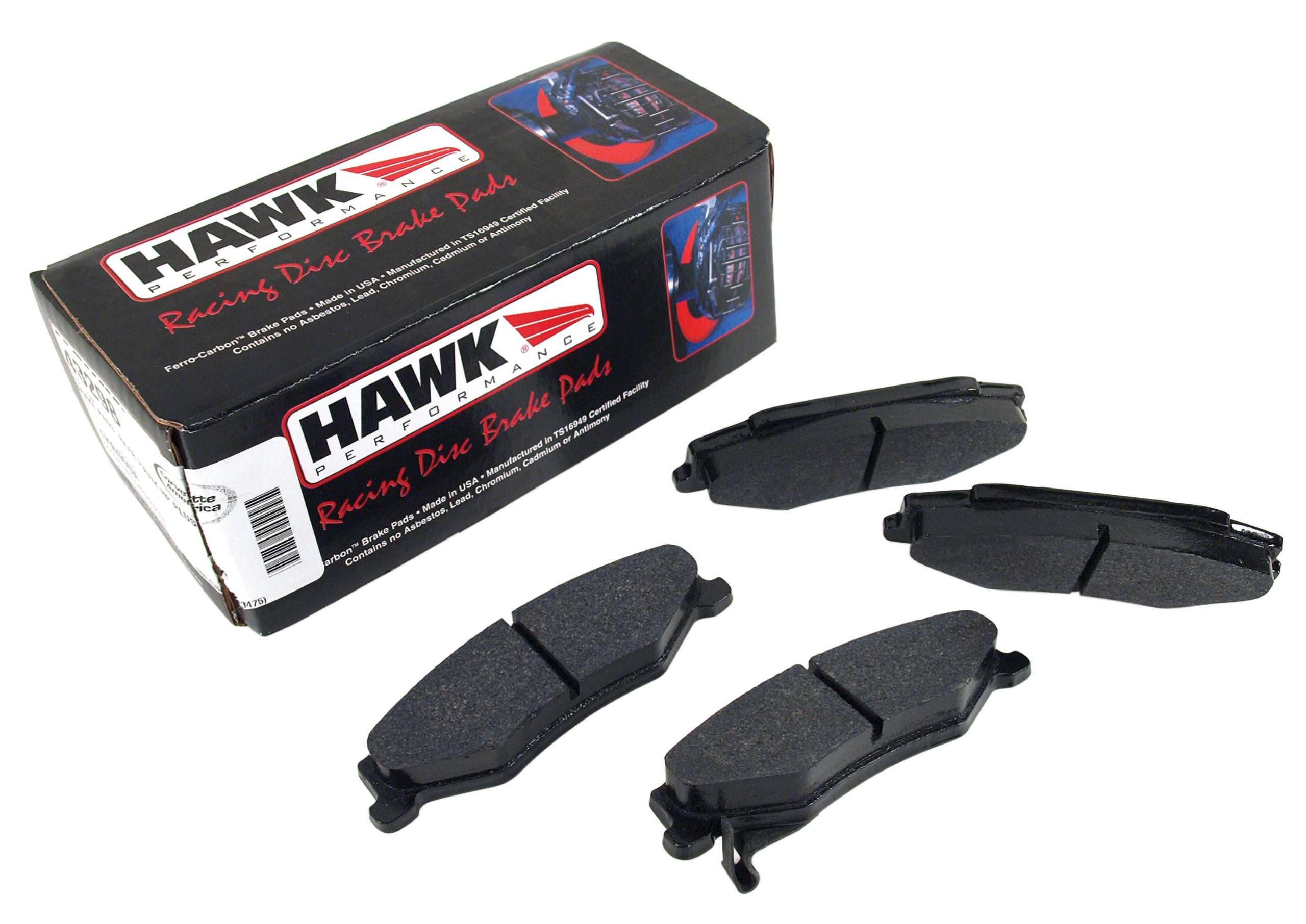 1997-2013 Chevrolet Corvette Brake Pads. Rear Hawk HP Plus - Hawk Performance
