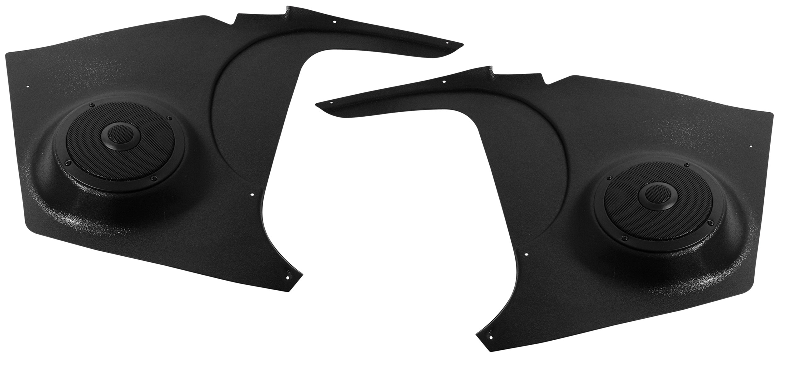 C1 1958-1962 Chevrolet Corvette Kick Panels W/80 Watt Speakers - Custom Autosound Mfg Inc.