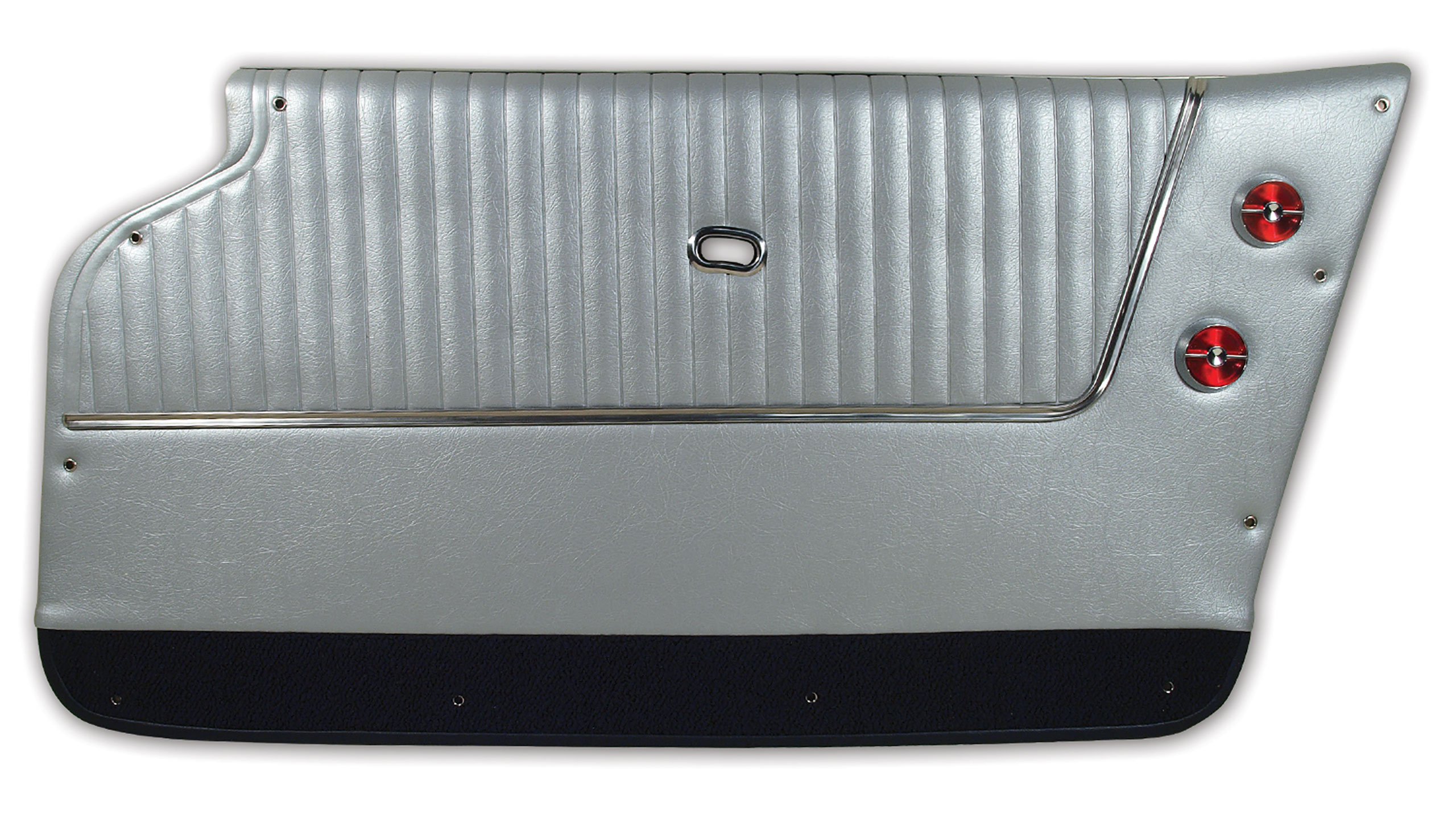 C2 1964 Chevrolet Corvette Door Panels. Silver W/Black Carpet - Convertible - W/Trim - CA