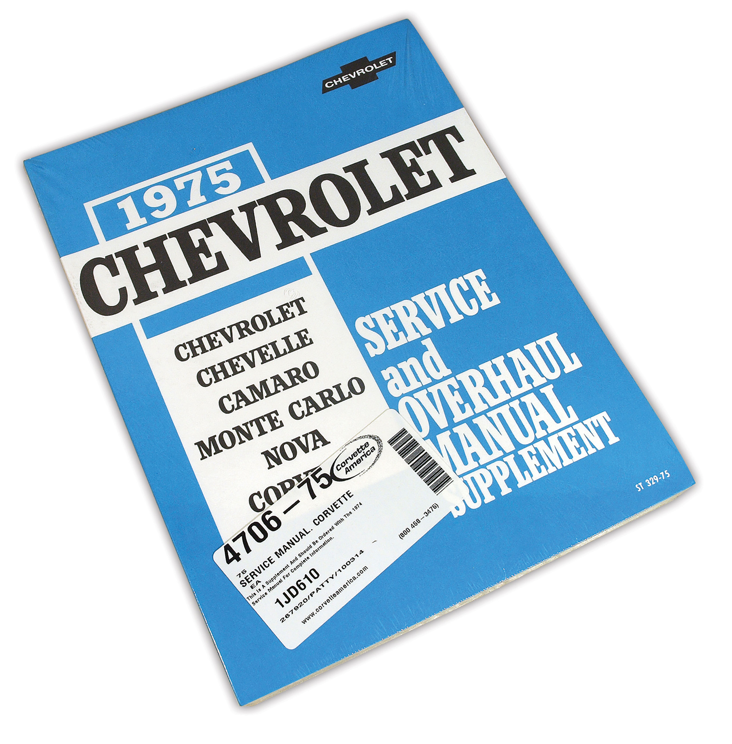 C3 1975 Chevrolet Corvette Service Manual. Corvette - Auto Accessories of America