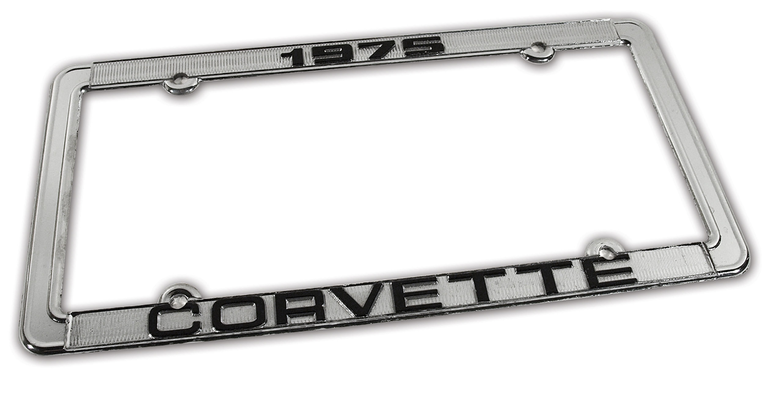 C3 1975 Chevrolet Corvette License Plate Frame. Corvette Chrome - Auto Accessories Of America