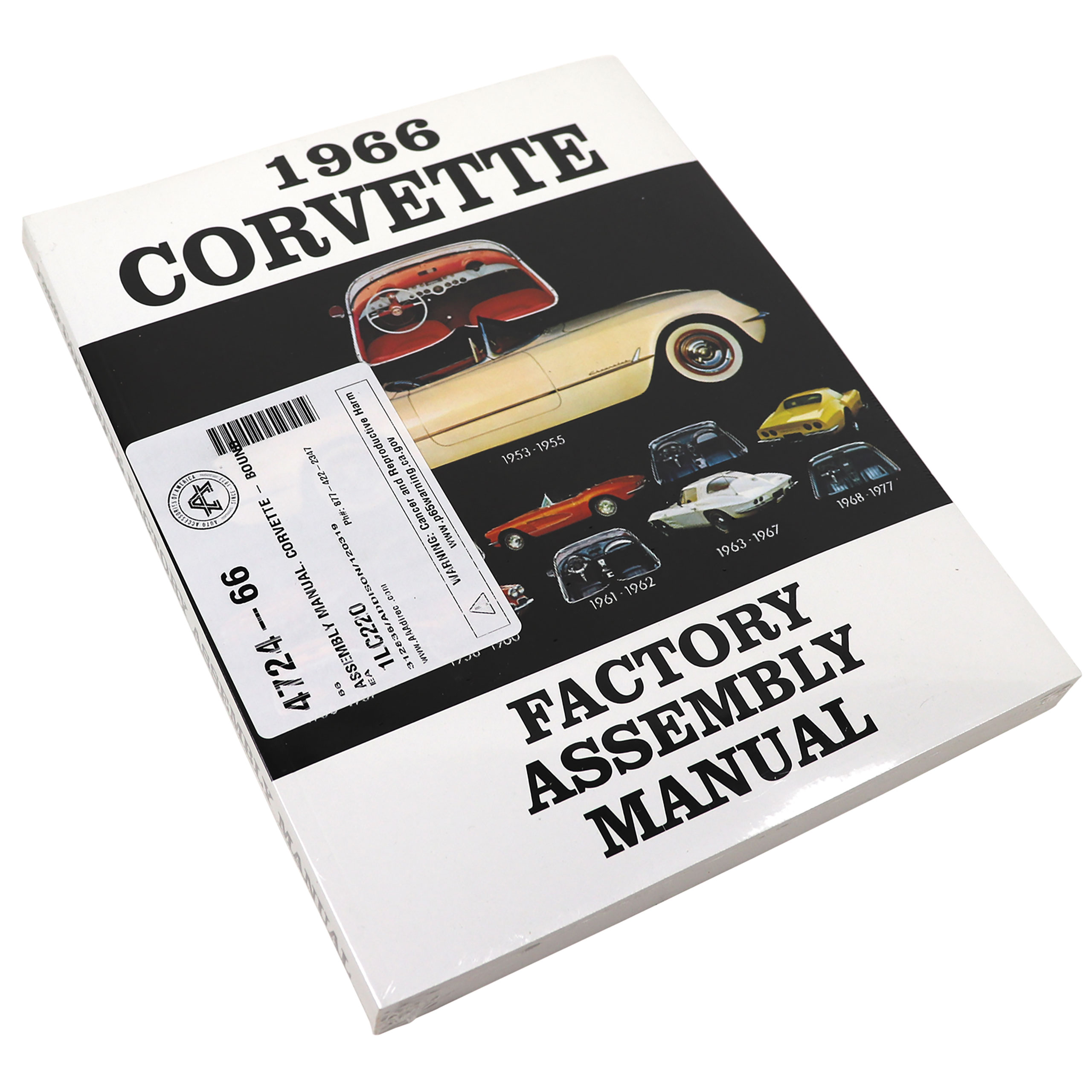 C2 1966 Chevrolet Corvette Assembly Manual. Corvette - Bound - Auto Accessories of America