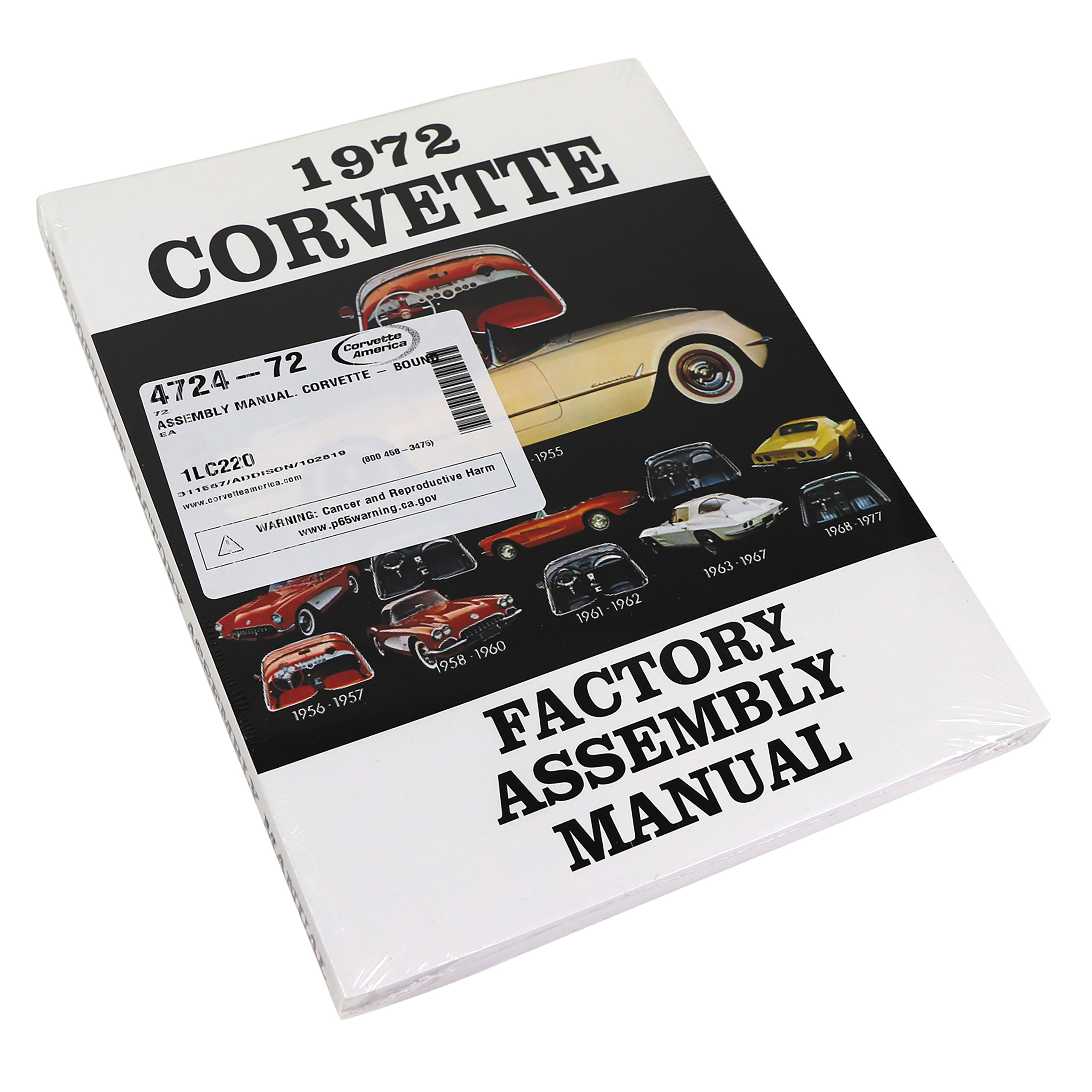C3 1972 Chevrolet Corvette Assembly Manual. Corvette - Bound - Auto Accessories of America
