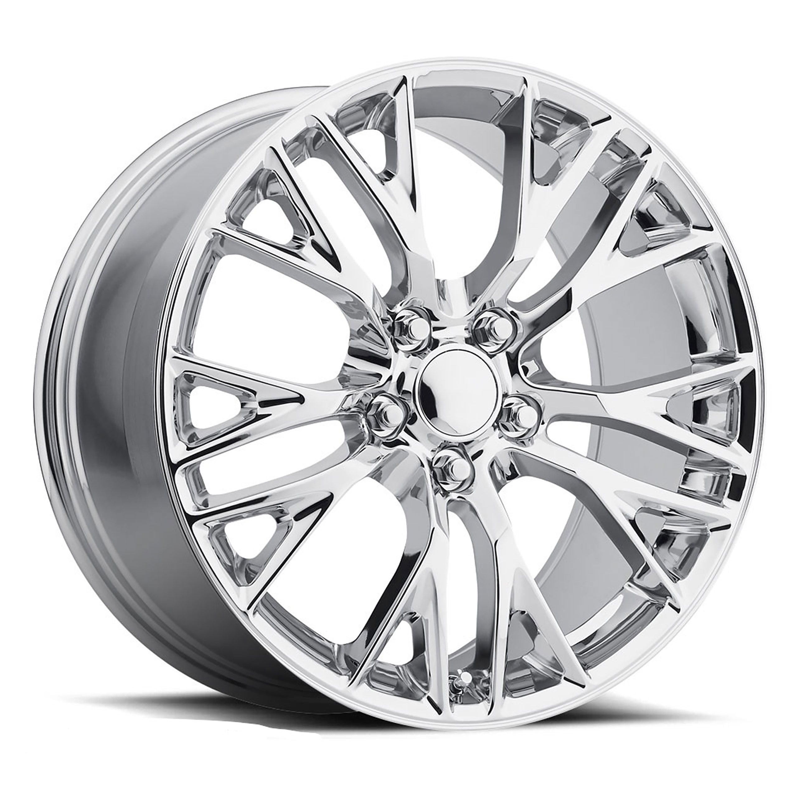 2006-2019 Chevrolet Corvette C7 Z06 Style Chrome Wheel 20x12 59mm Offset - Auto Accessories of America