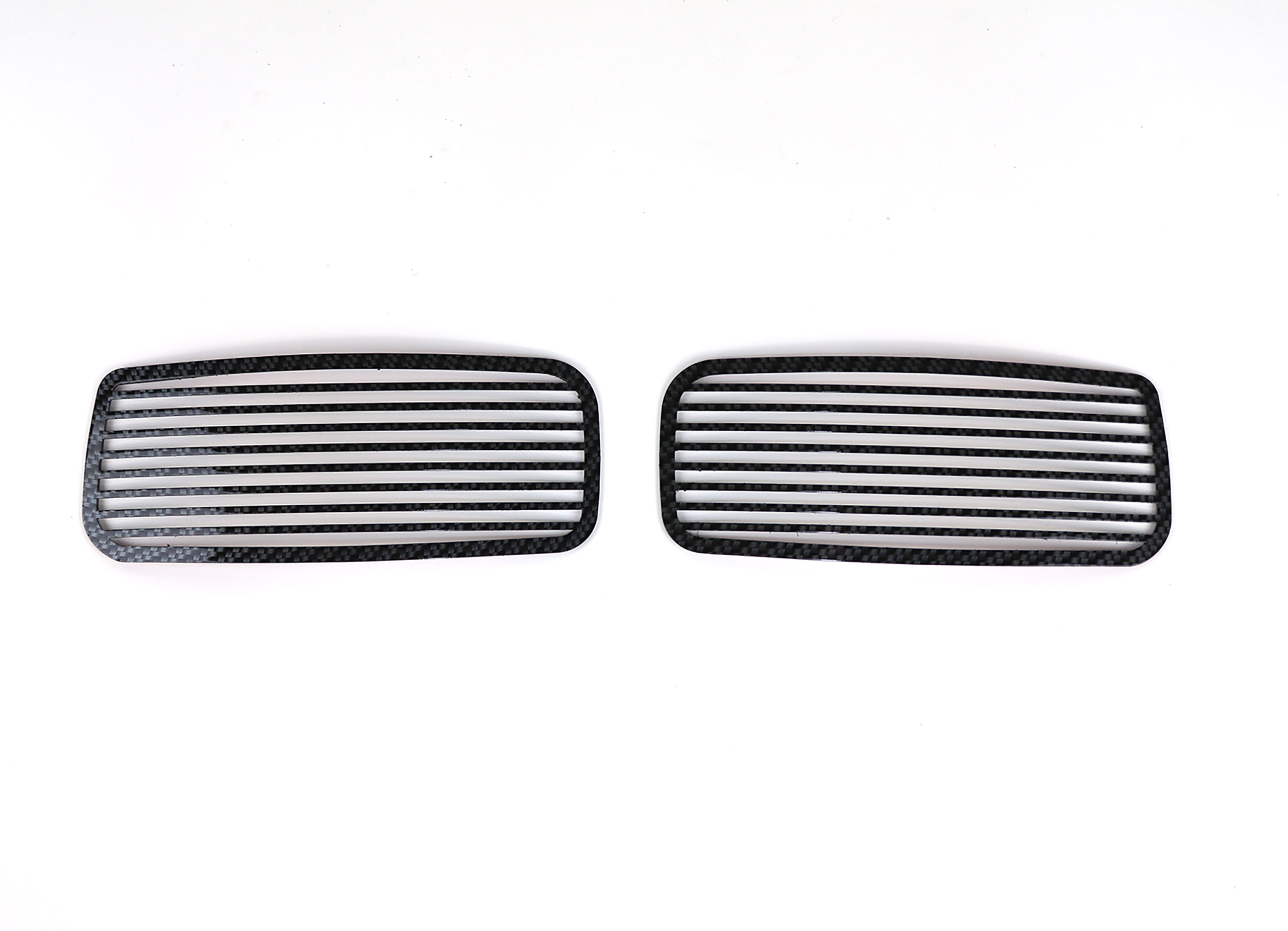 C6 2005-2013 Chevrolet Corvette Gloss Hydro Carbon Billet Style Driving Light Covers 2pc - ACC-042061 - American Car Craft