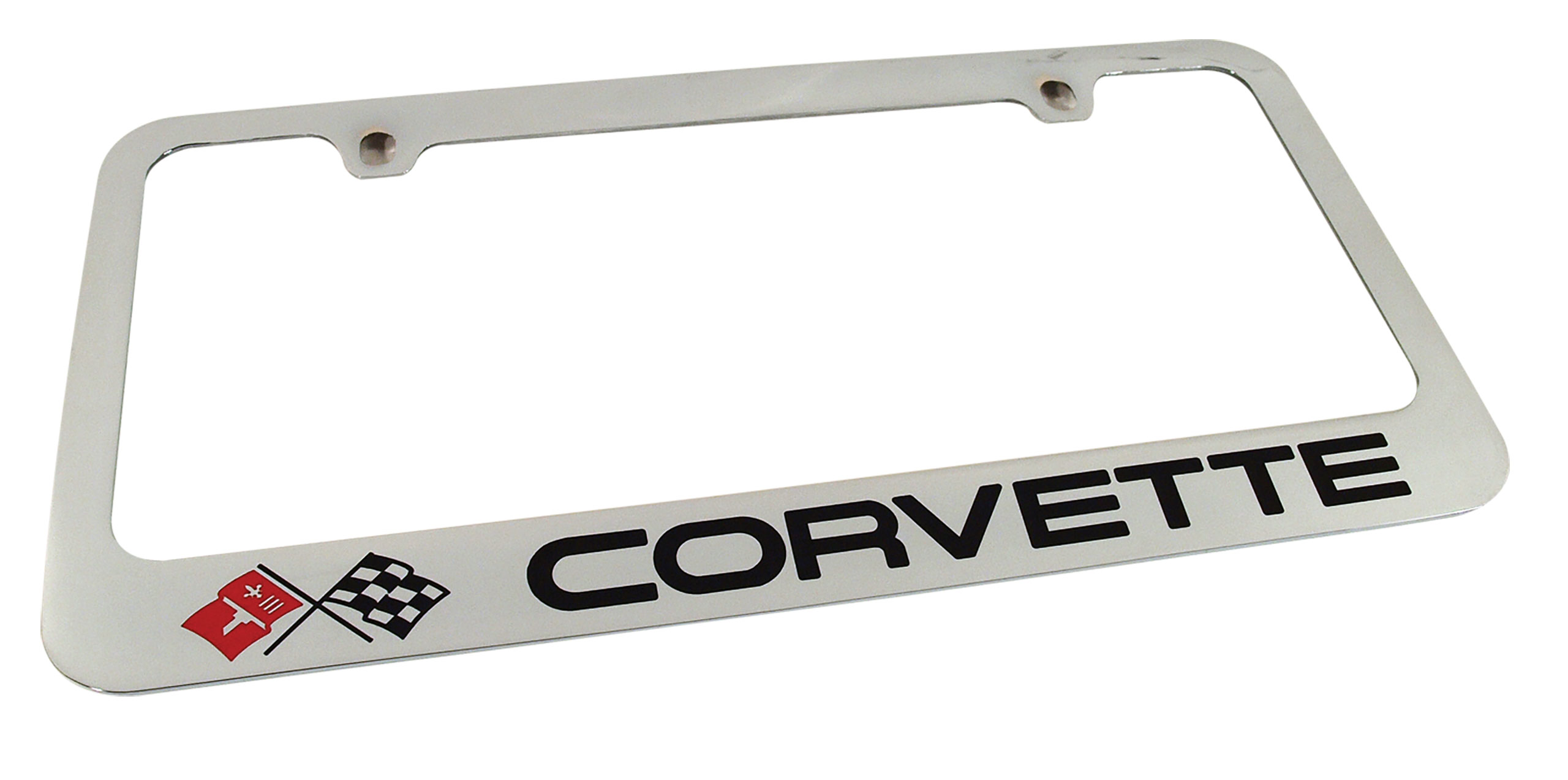 C3 1968-1982 Chevrolet Corvette License Frame - Chrome with C3 Logo & Script - CA