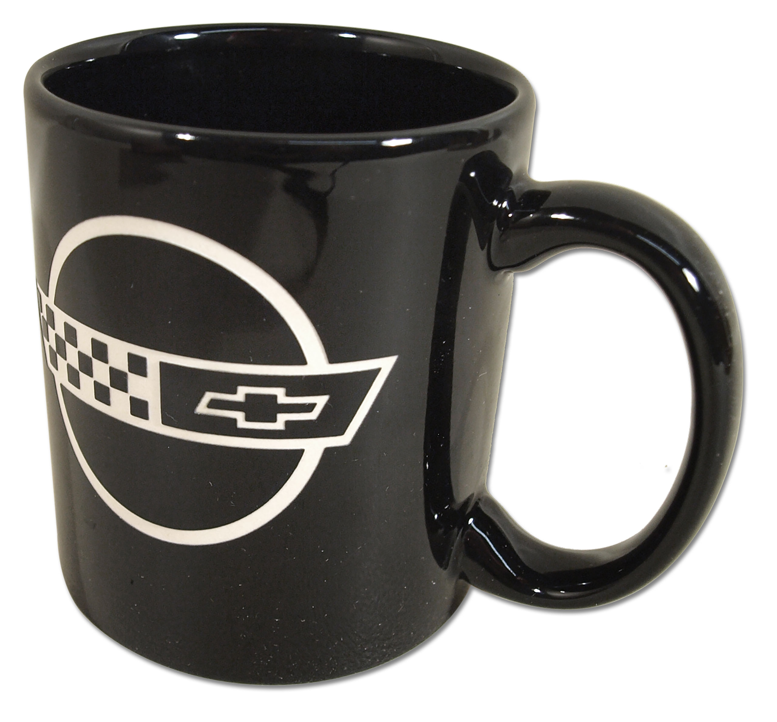 C4 1984-1996 Chevrolet Corvette Coffee Mug - 11oz Black W/C4 Logo - Auto Accessories of America