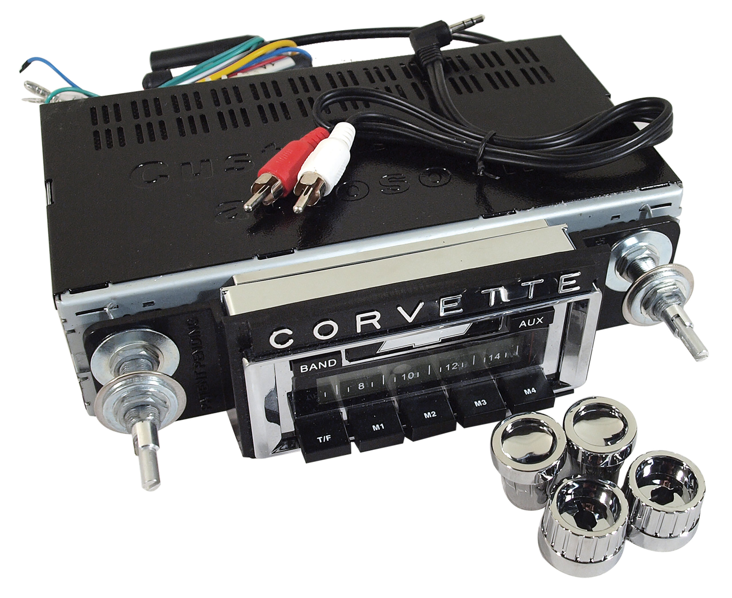 C1 1958-1962 Chevrolet Corvette USA-230 AM/FM Radio - 200 Watt W/Aux Input - Custom Autosound Mfg Inc.