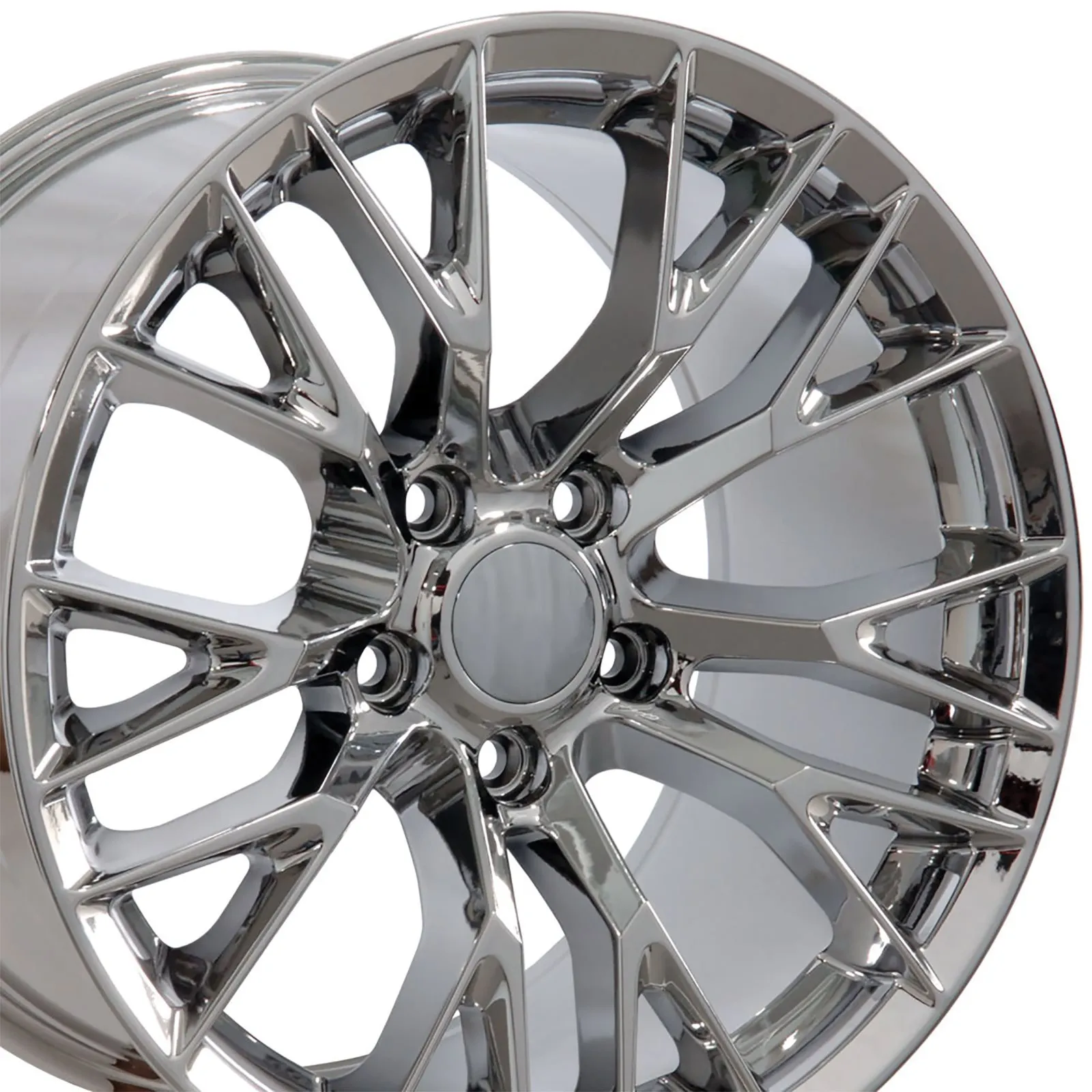 1988-2004 Chevrolet Corvette C7 Z06 Style Replica Wheel - Chrome 17X9.5 - Auto Accessories of America