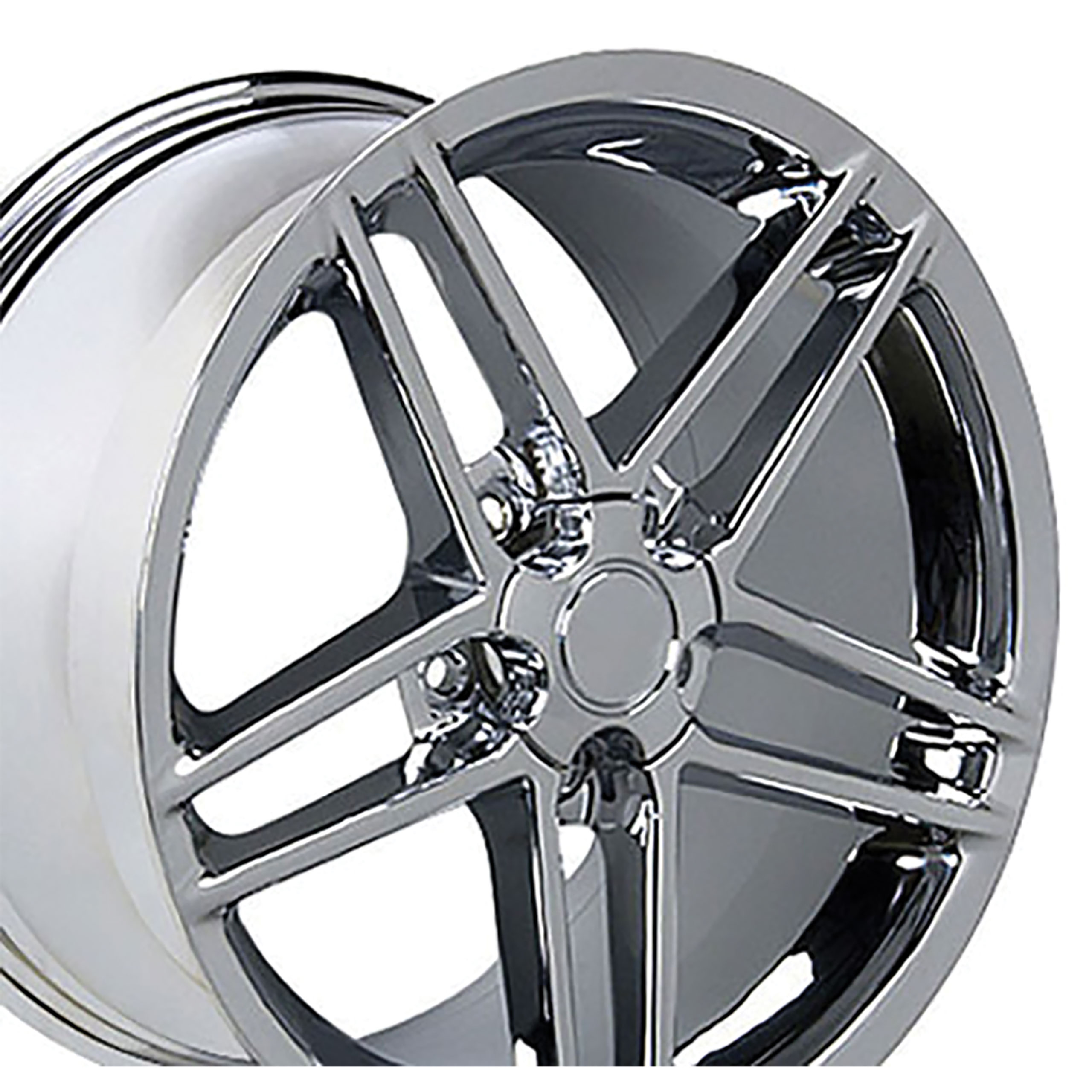 Set Of 4 Chrome Wheel Center Caps For 2000-2004 Chevy Corvette C5 Z06 – Aftermarket
