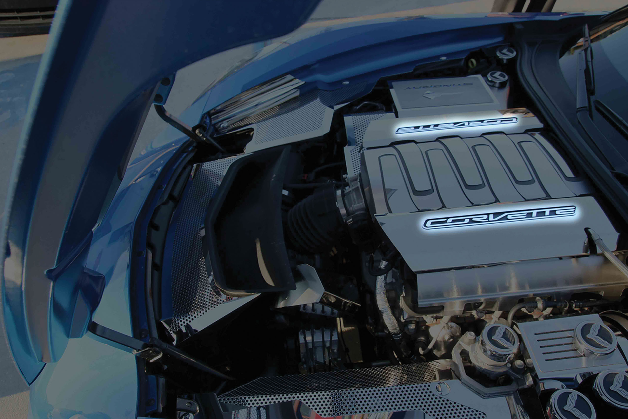 C7 2014-2019 Chevrolet Corvette Lettering Fuel Rail inserts - American Car Craft