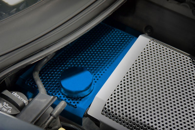 C7 2014-2019 Chevrolet Corvette Custom Painted Z06/ZR1/Z51 Perforated S/S Water Tank Cover - American Car Craft