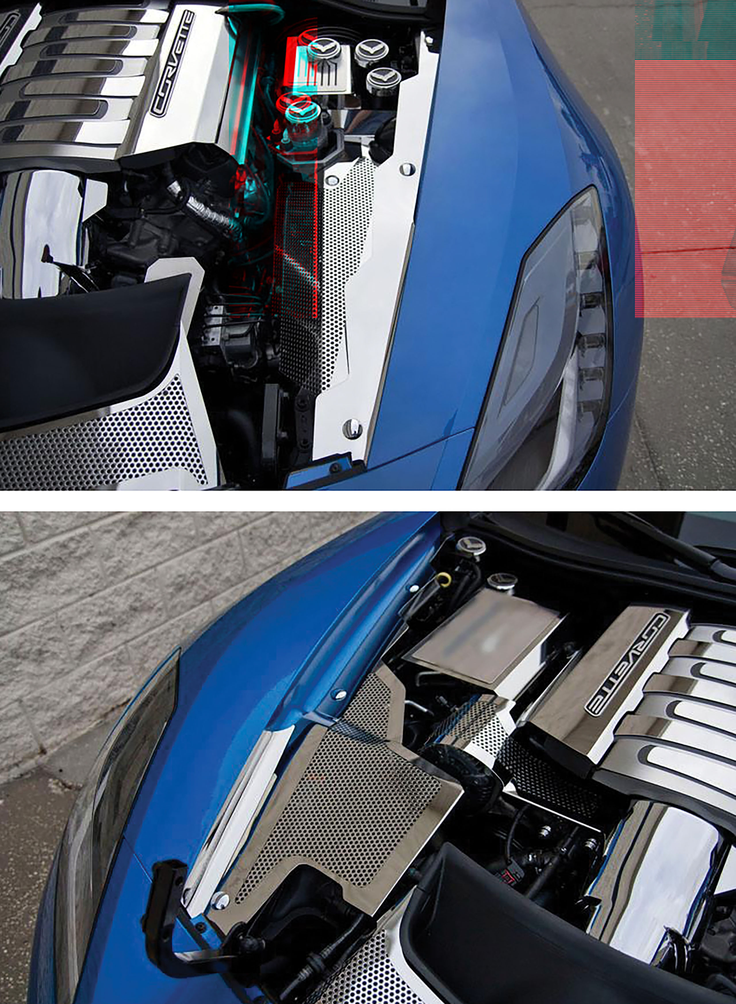 C7 2014-2019 Chevrolet Corvette Z06/GS inner Fender Covers 3pc - ACC-053041 - American Car Craft