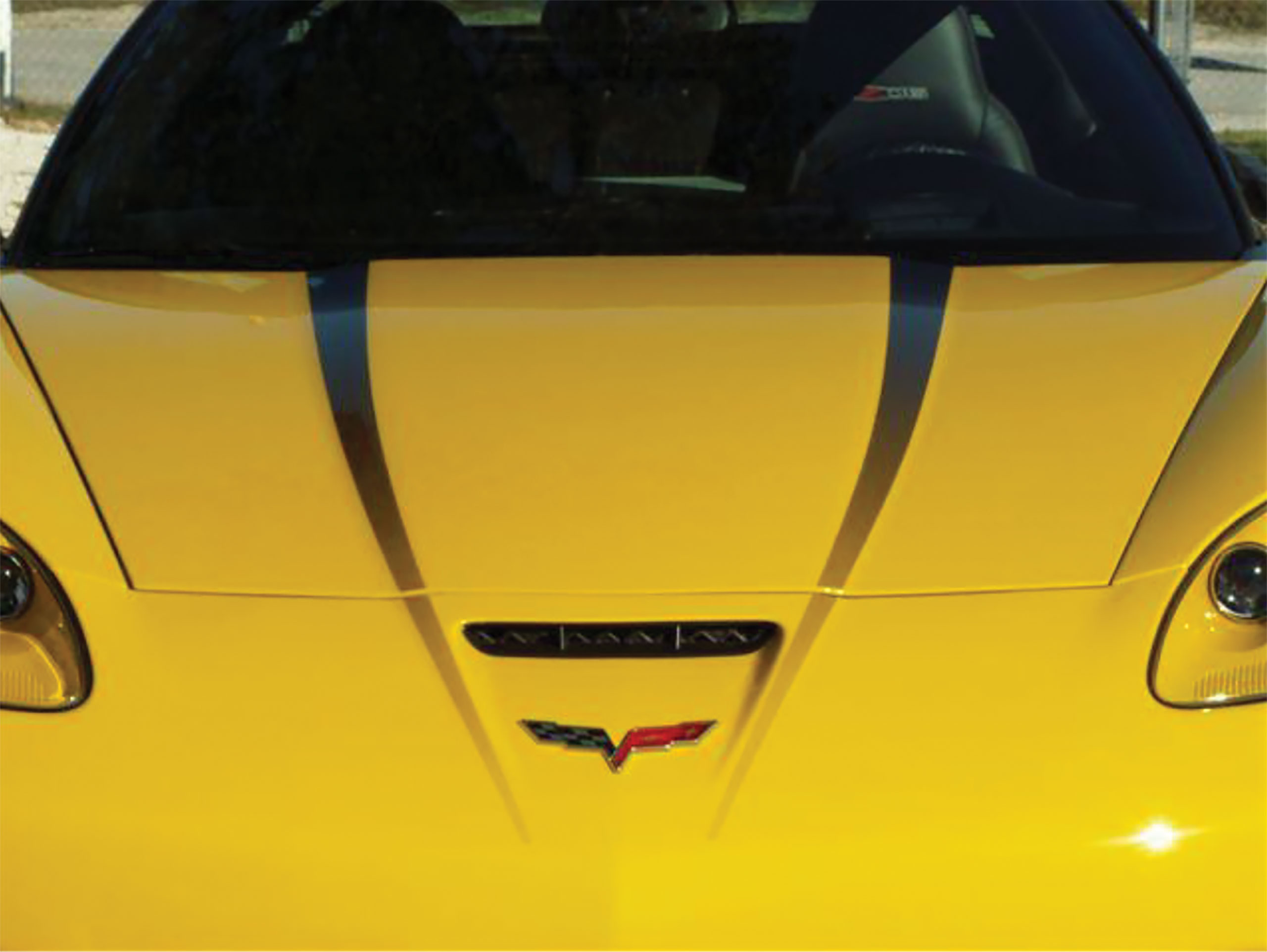 C6 2005-2013 Chevrolet Corvette Hood Graphic, Fade - 2pc - ACC-042030 - American Car Craft