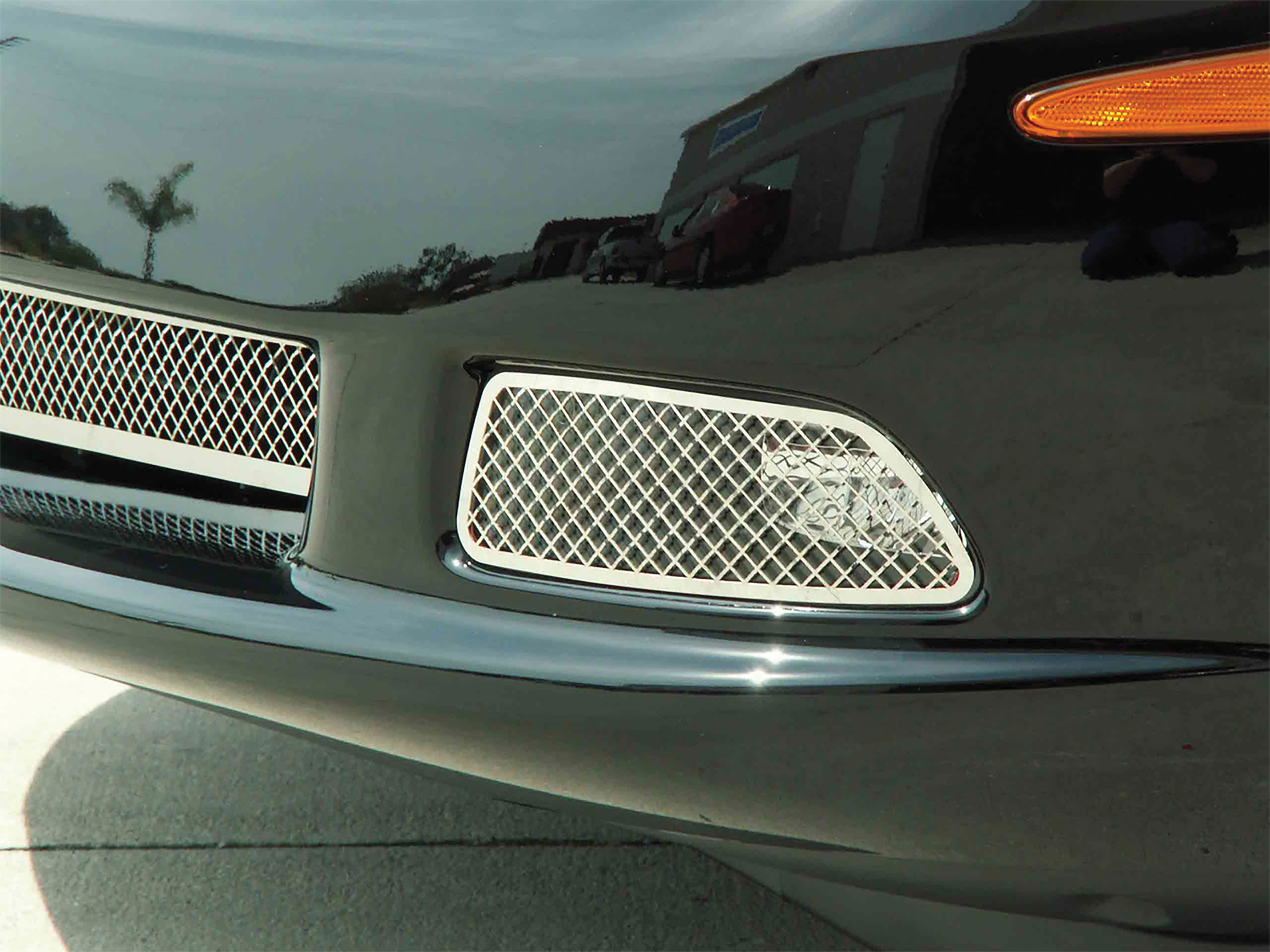 C6 2005-2013 Chevrolet Corvette Driving Light Covers Laser Mesh - 2pc - ACC-042075 - American Car Craft