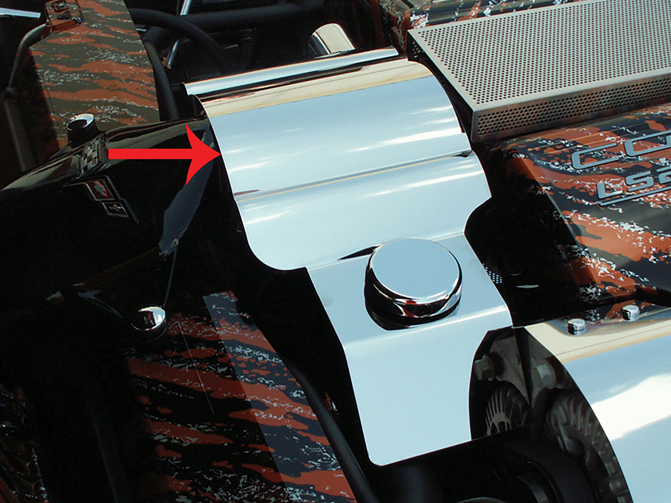 C6 2006-2013 Chevrolet Corvette LS2 & LS7 Throttle Body Cover - ACC-043050 - American Car Craft