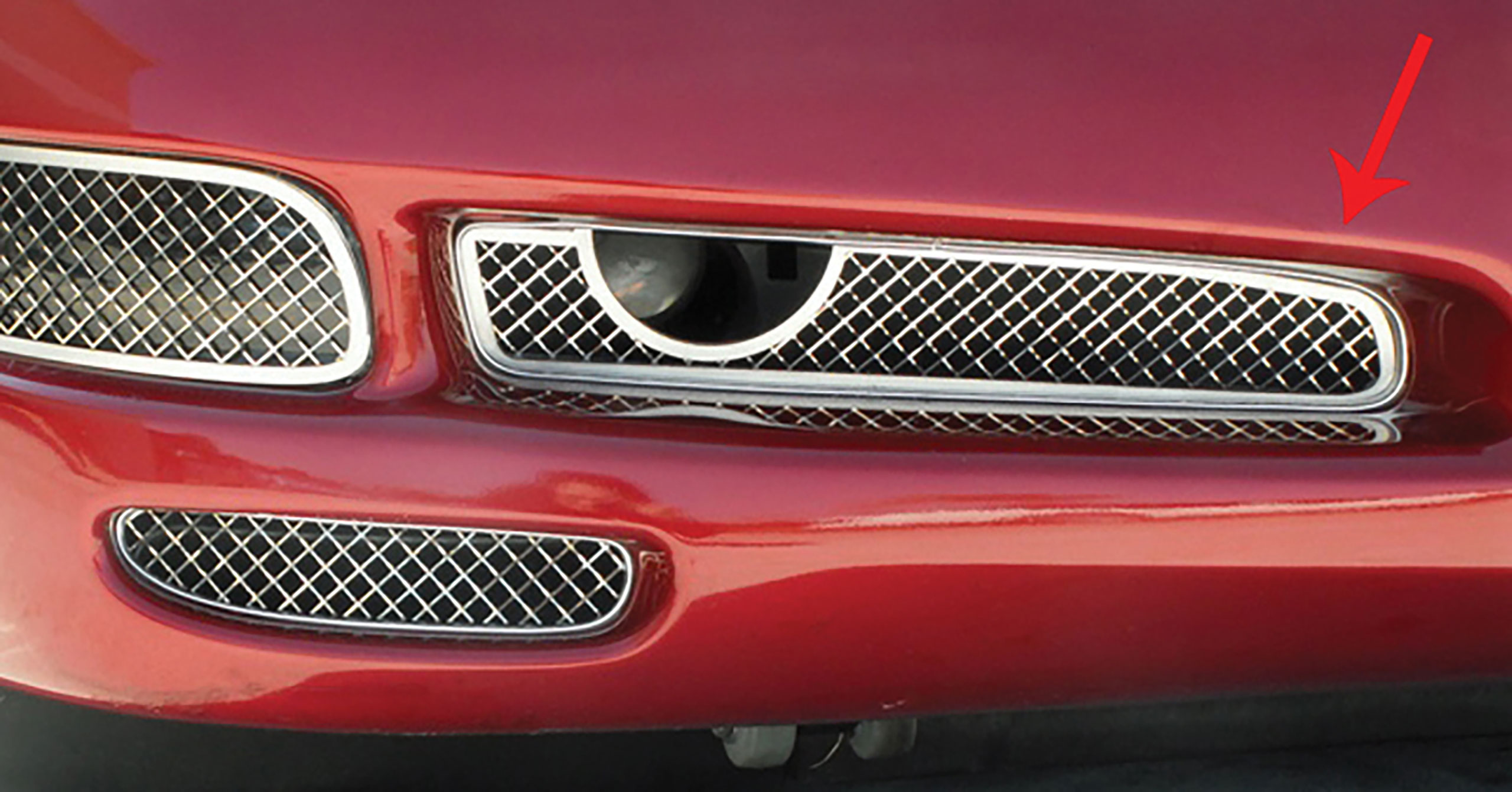 C5 1997-2004 Chevrolet Corvette Fog Light Grille, Laser Mesh - 2pc - ACC-032024 - American Car Craft