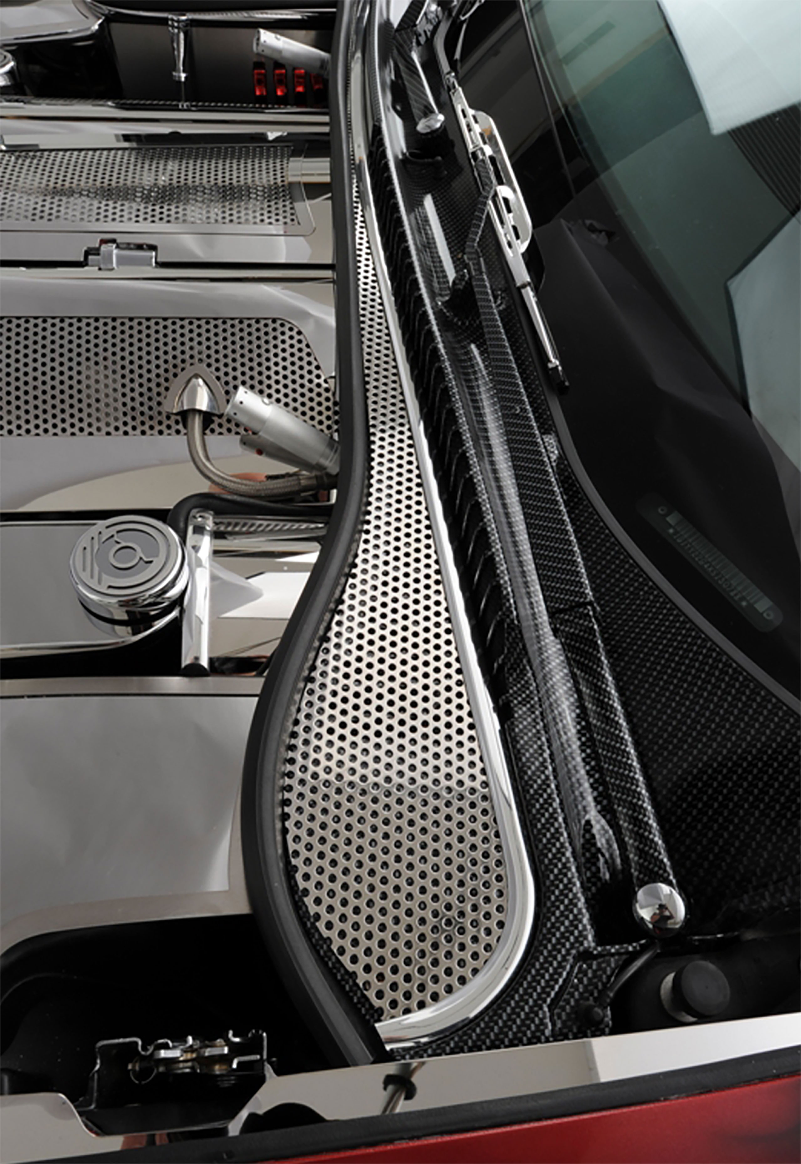 C5 1997-2004 Chevrolet Corvette Wiper Cowl Perforated - 2pc - ACC-033013 - American Car Craft
