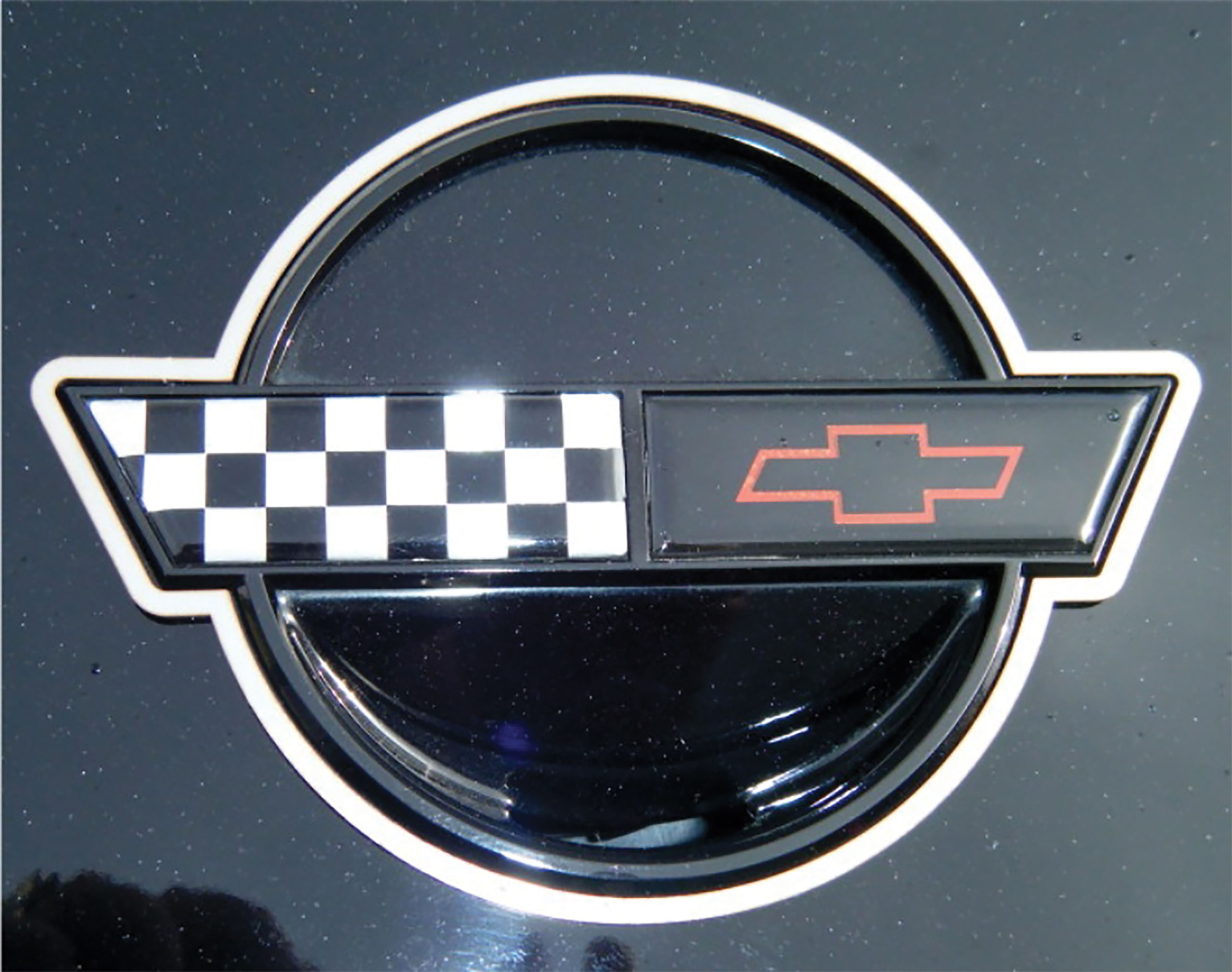 C4 1991-1996 Chevrolet Corvette Emblem Trim Rings, Polished Stainless Steel - 2pc - American Car Craft