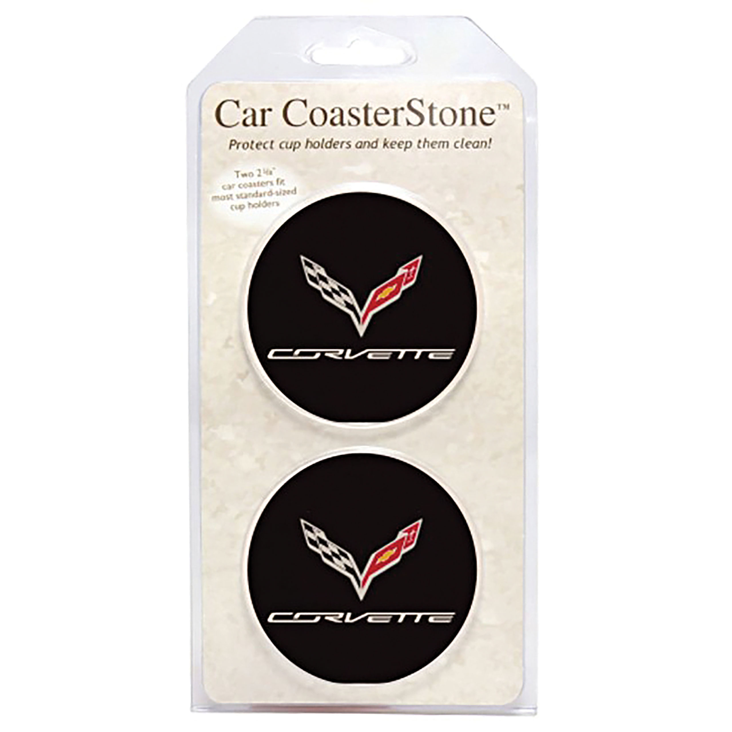 C7 2014-2019 Chevrolet Corvette C7 Car Coasters - 2/Set - Auto Accessories of America