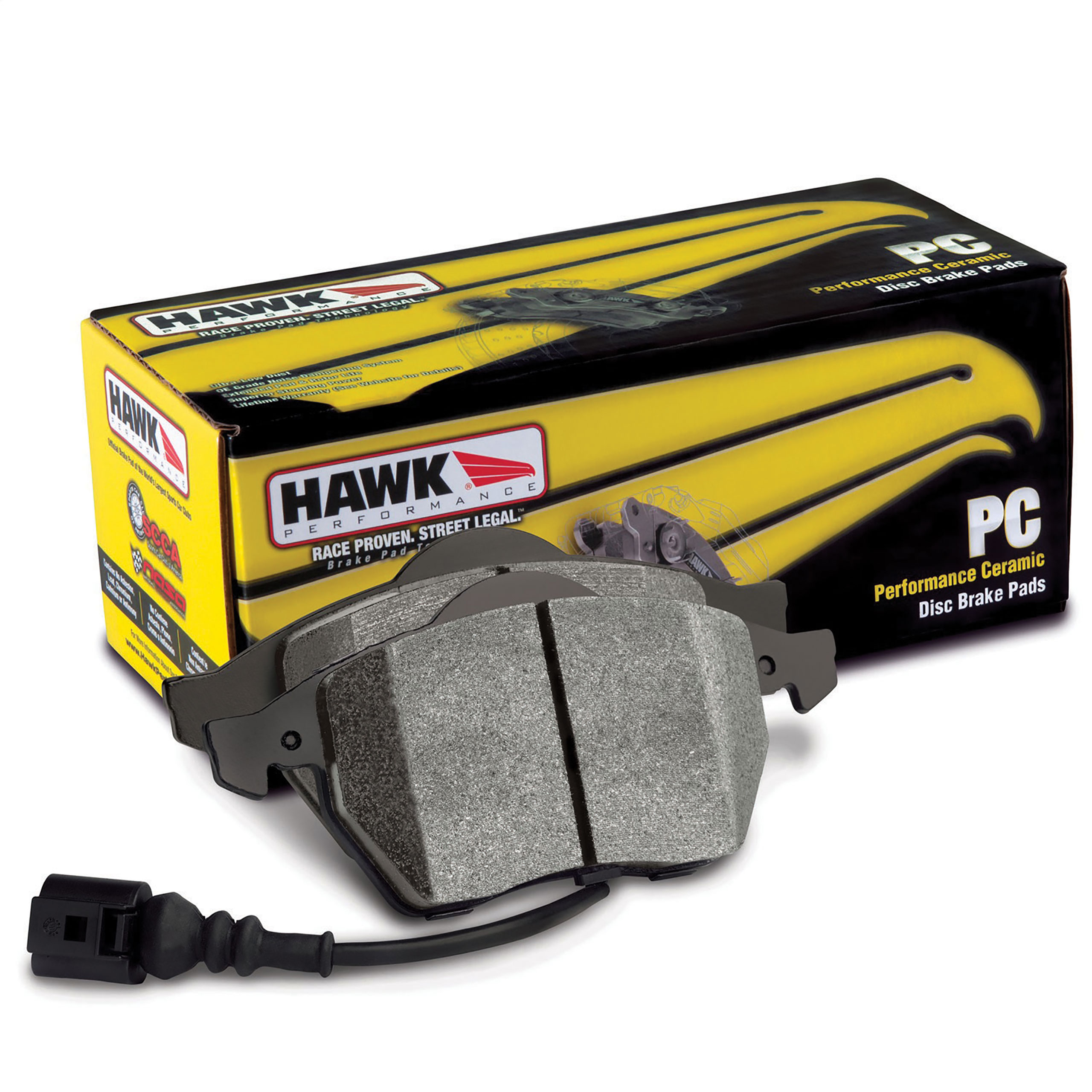 C7 2014-2015 Chevrolet Corvette Brake Pads, Hawk PC, Front, Stingray and Z06 - Hawk Performance