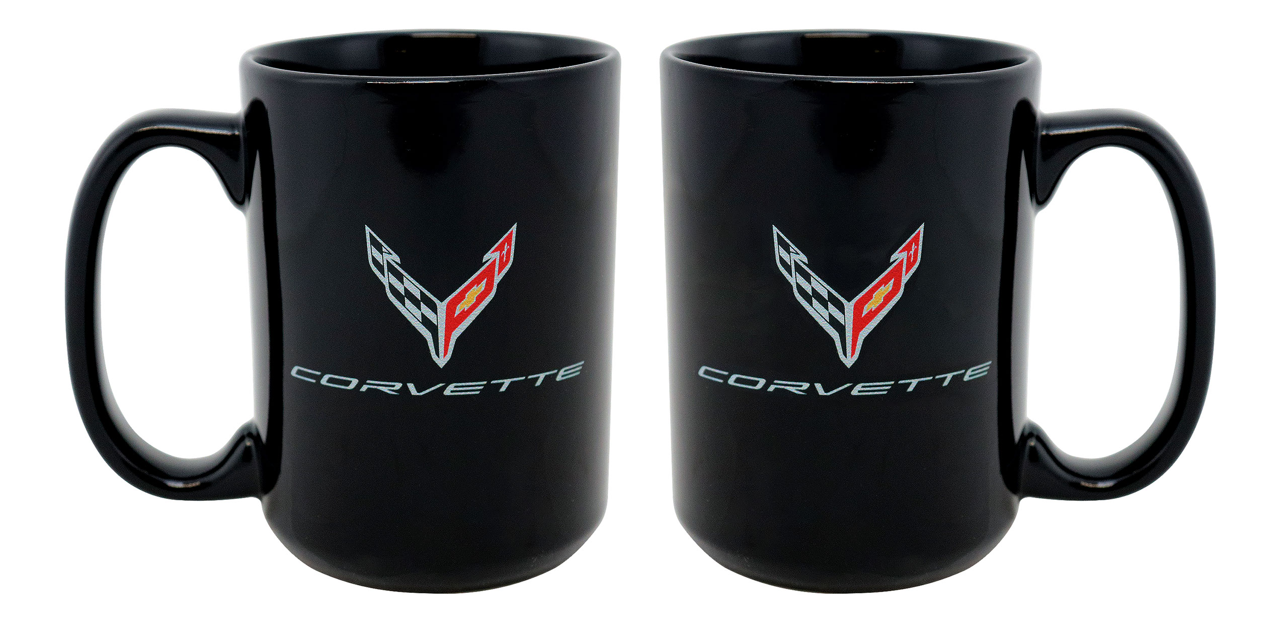 C8 2020-2024 Chevrolet Corvette Mug - Ceramic Next Generation W/C8 Logo & Script - 15oz - Black - Auto Accessories of America