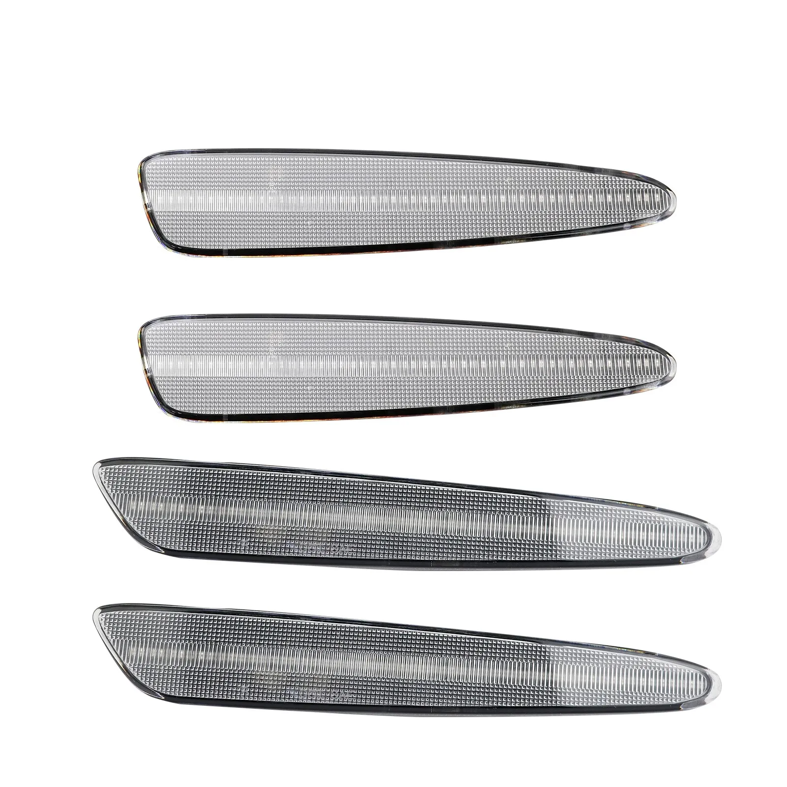 C6 2005-2013 Chevrolet Corvette LED Sidemarker Assemblies W/Clear Lenses - Front & Rear - Auto Accessories Of America