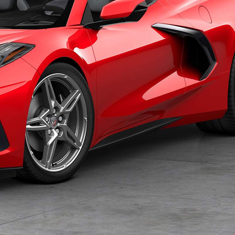 C8 2020-2024 Chevrolet Corvette GM Rocker Panel Extensions For Z51 ...