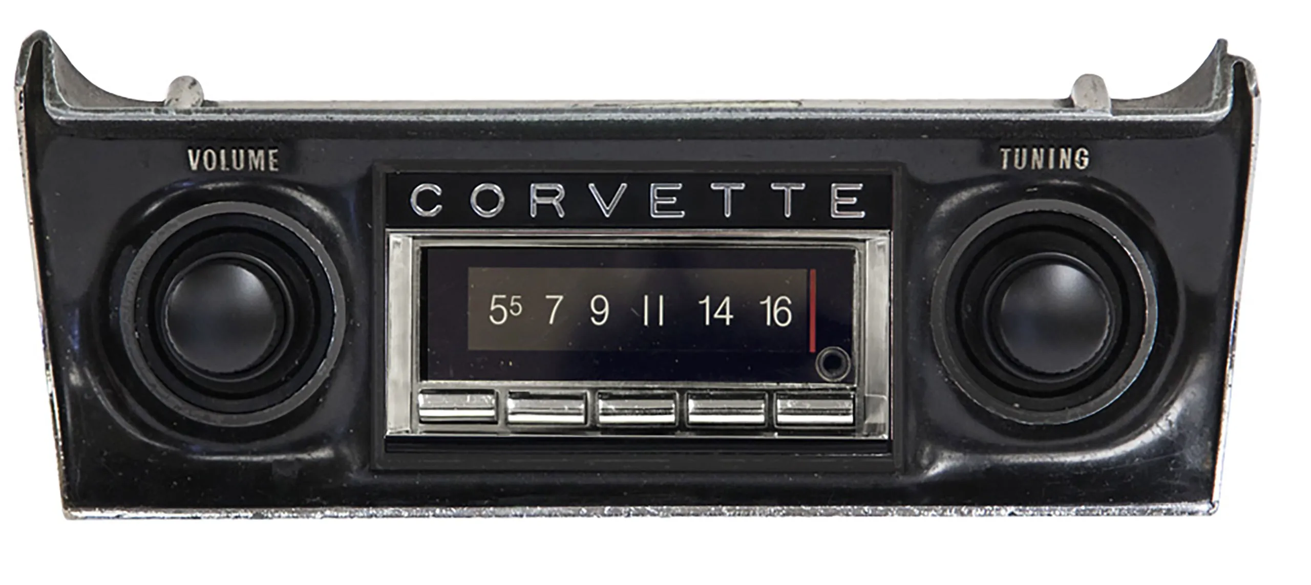 C3 1968-1976 Chevrolet Corvette USA-740 AM/FM Stereo Radio - 300 Watt W/Bluetooth, USB & Aux Inputs - Custom Autosound Mfg Inc.