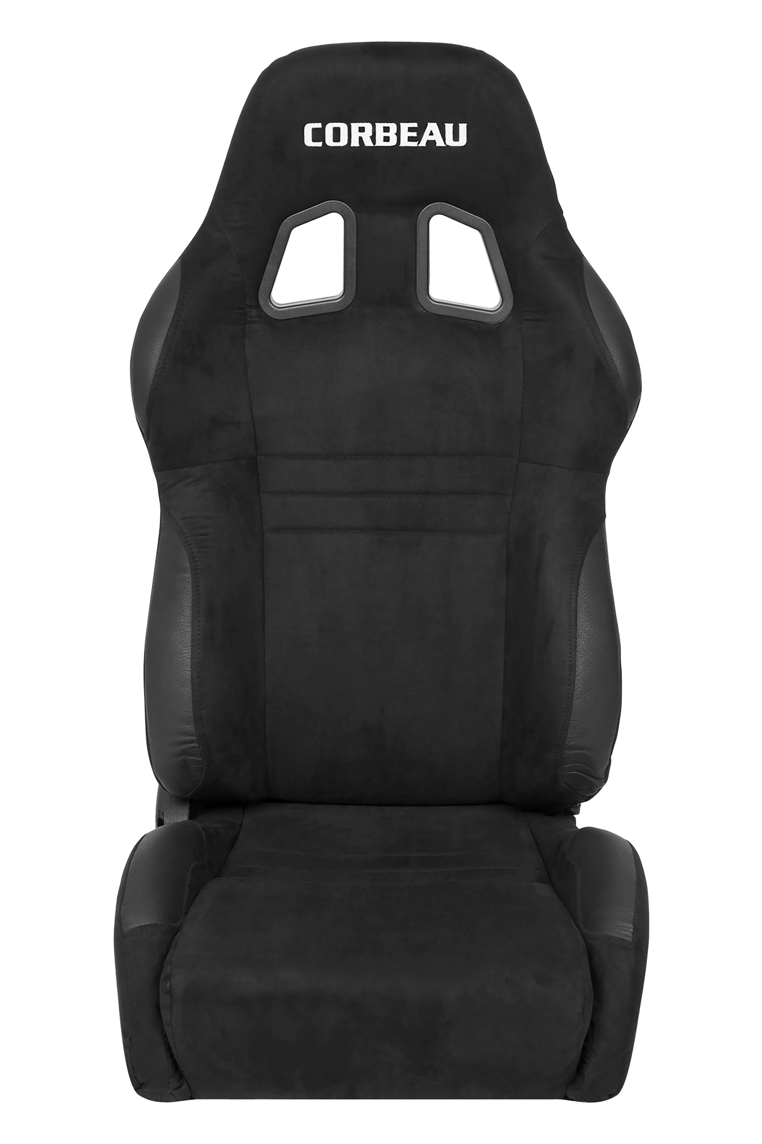 C4 1984-1996 Chevrolet Corvette A4 Reclining Sport Seat Set W/Tracks - Black Microsuede - Corbeau Seats