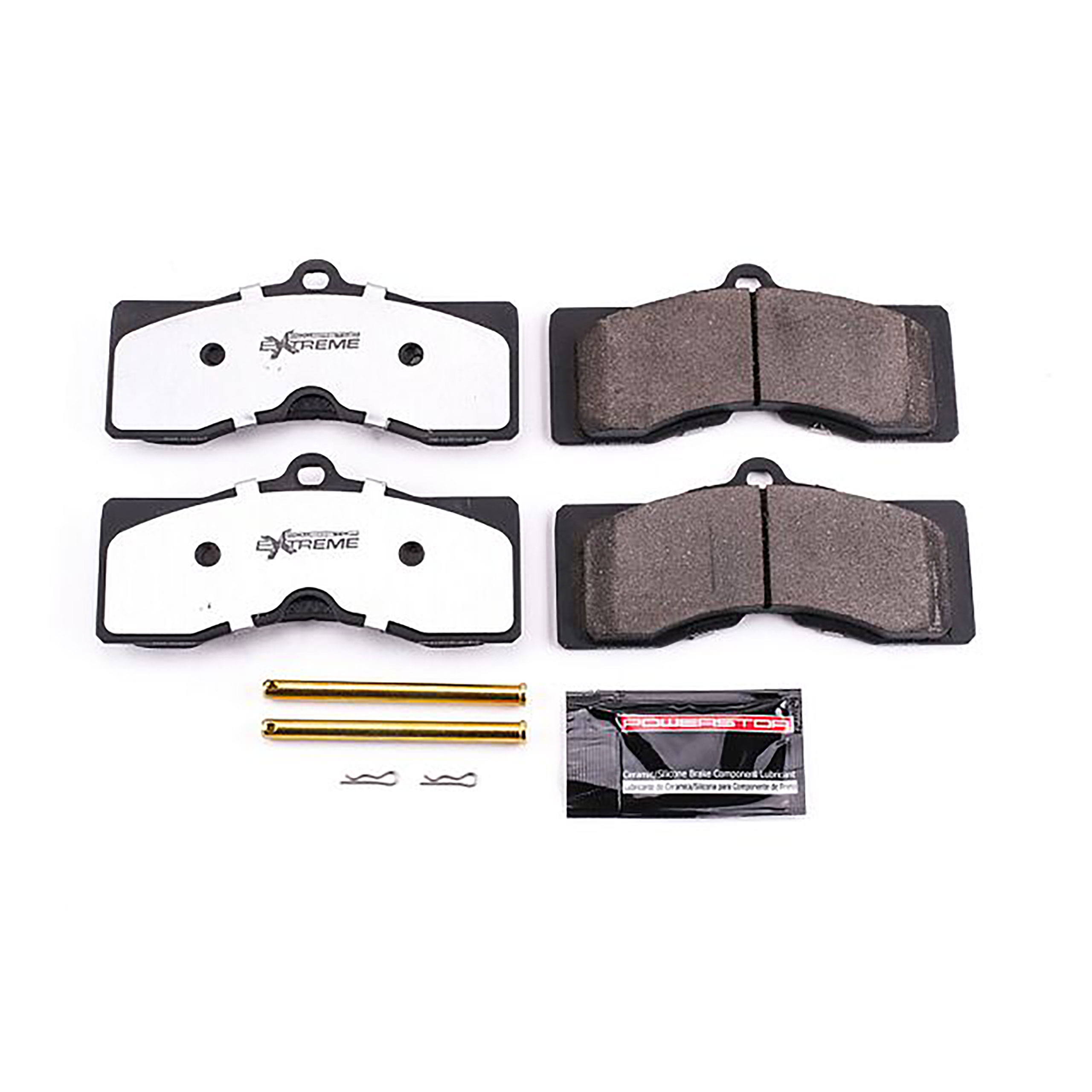 1963-2024 Chevrolet Corvette Z26 Extreme Street Performance Carbon-Fiber Ceramic Brake Pads W/Hardware Kit - PowerStop